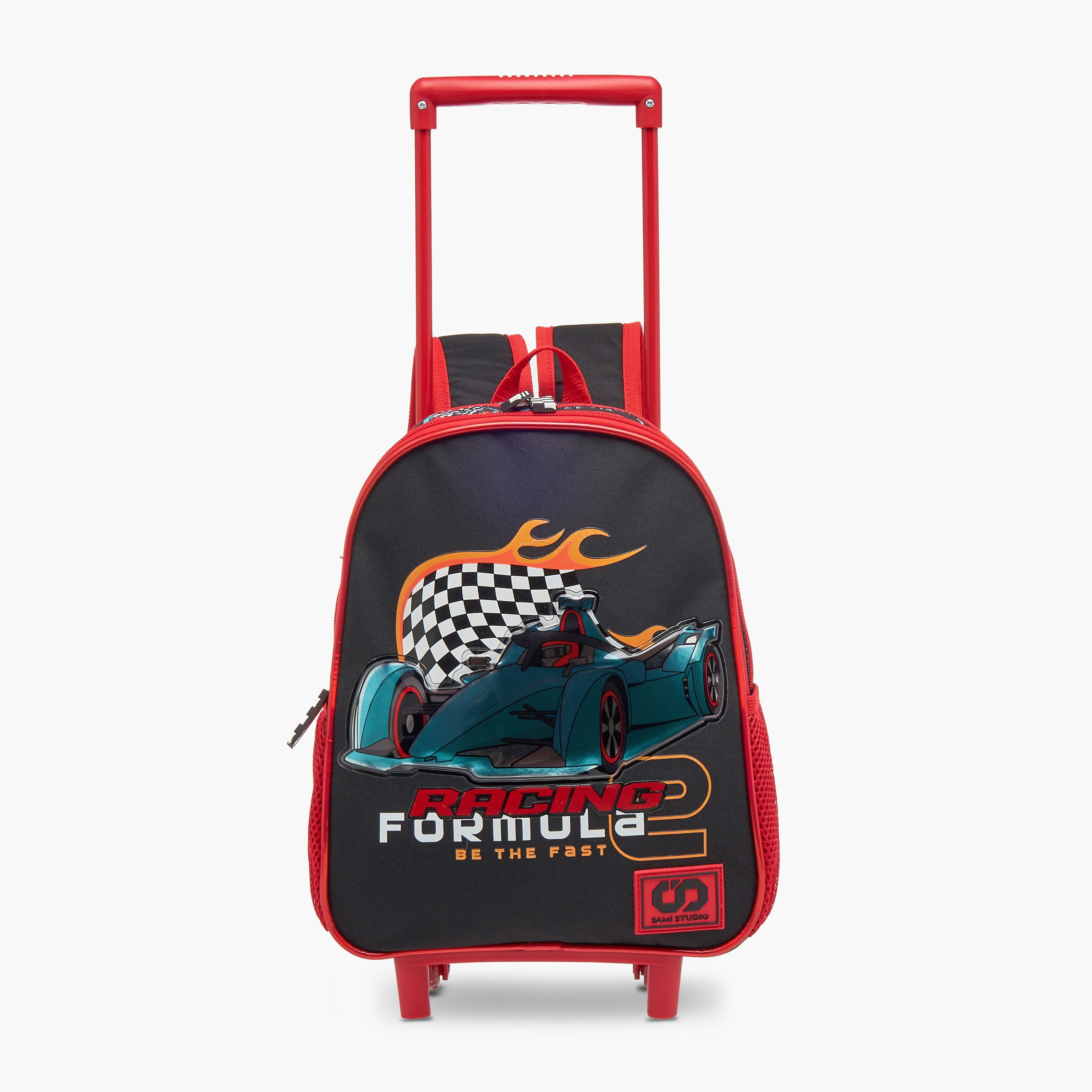 SAMI STUDIO Cars 3-Piece School Trolley Bag Set for Boys 2-5 Years with Lunch Bag and Pencil Pouch -promo_LS20_OMN-image-8