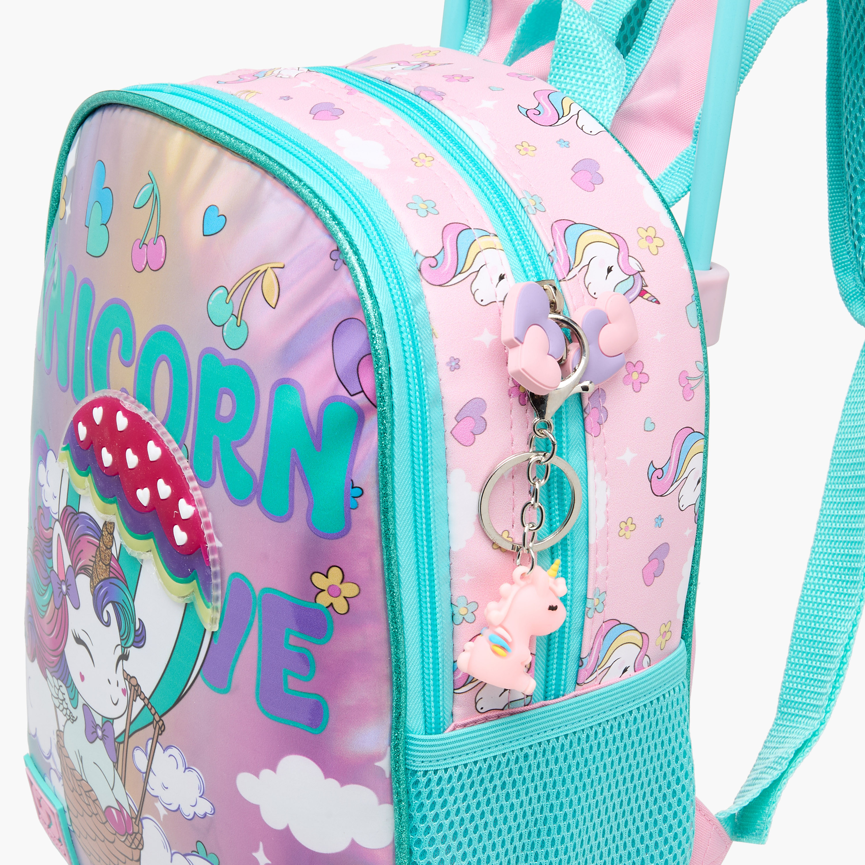 SAMI STUDIO Unicorn Trolley Bag for Girls 2-5 Years with Padded Shoulder Straps -school-bagsandbackpacks-trolleybags-image-14