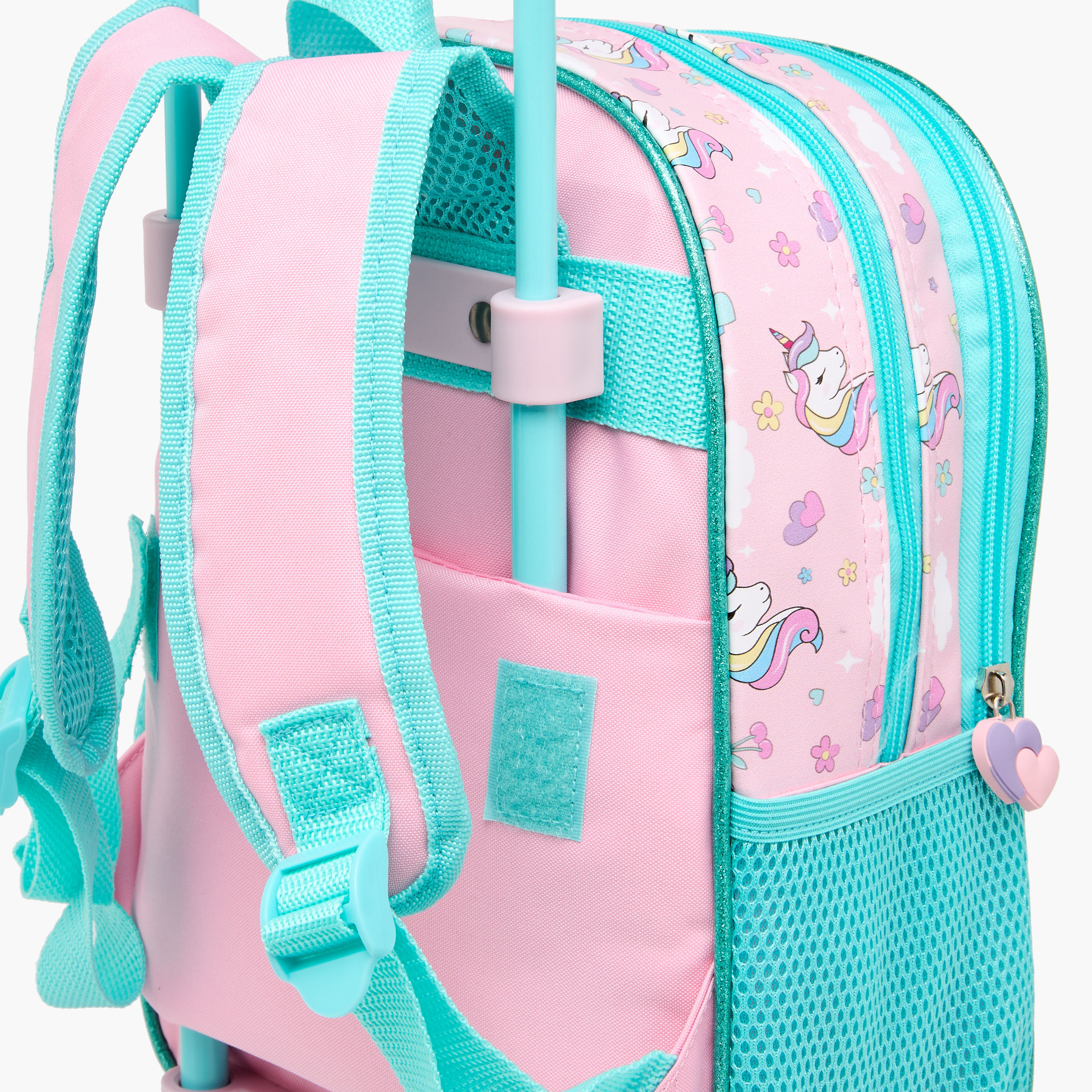 SAMI STUDIO Unicorn Trolley Bag for Girls 2-5 Years with Padded Shoulder Straps -school-bagsandbackpacks-trolleybags-image-9