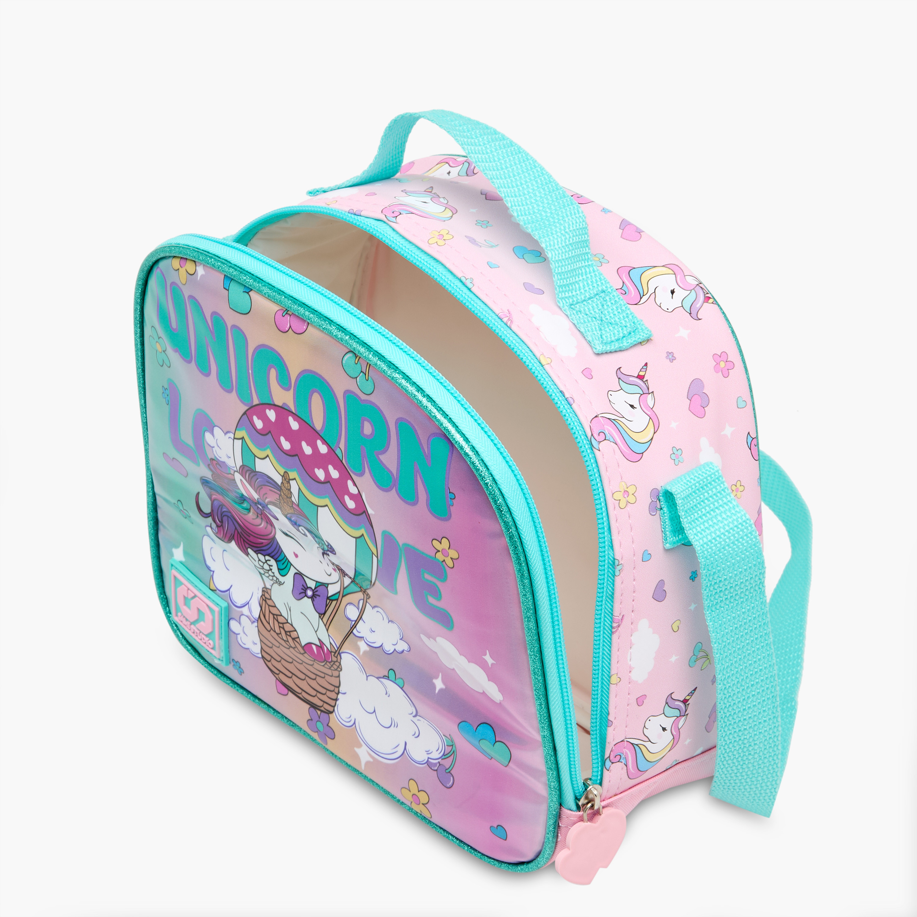 SAMI STUDIO Unicorn Print Lunch Bag with Adjustable Strap and Zip Closure-school-lunchessentials-lunchbags-image-7