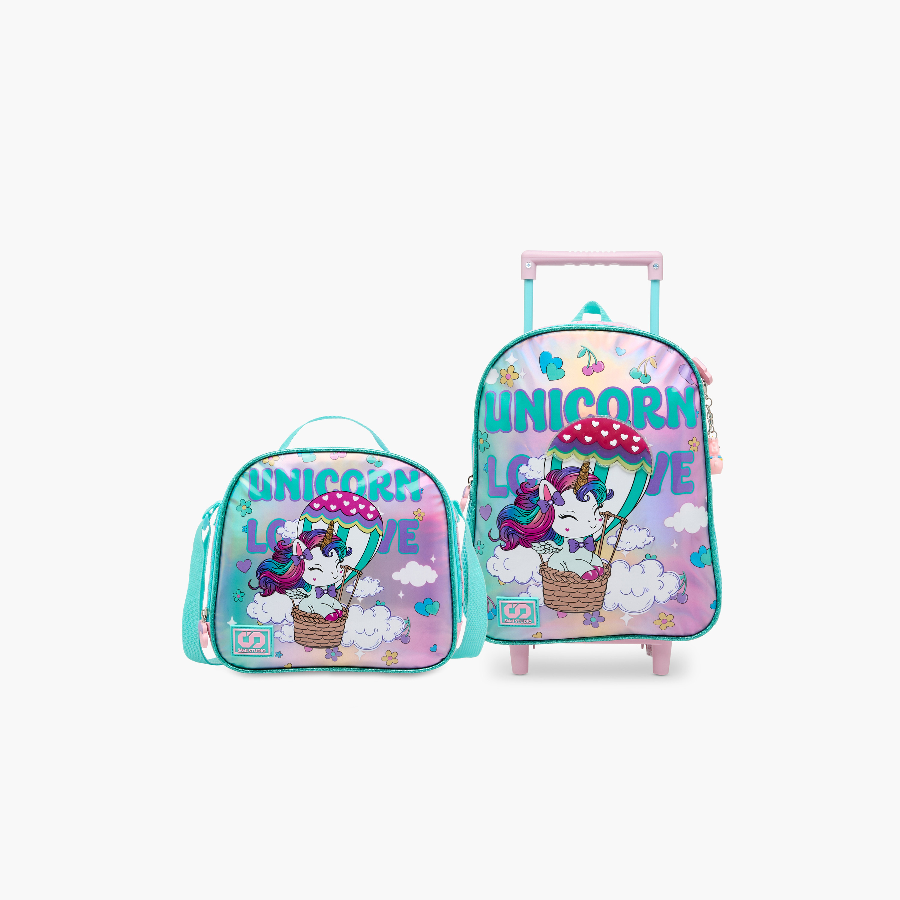 SAMI STUDIO Unicorn Print Lunch Bag with Adjustable Strap and Zip Closure-school-lunchessentials-lunchbags-image-9