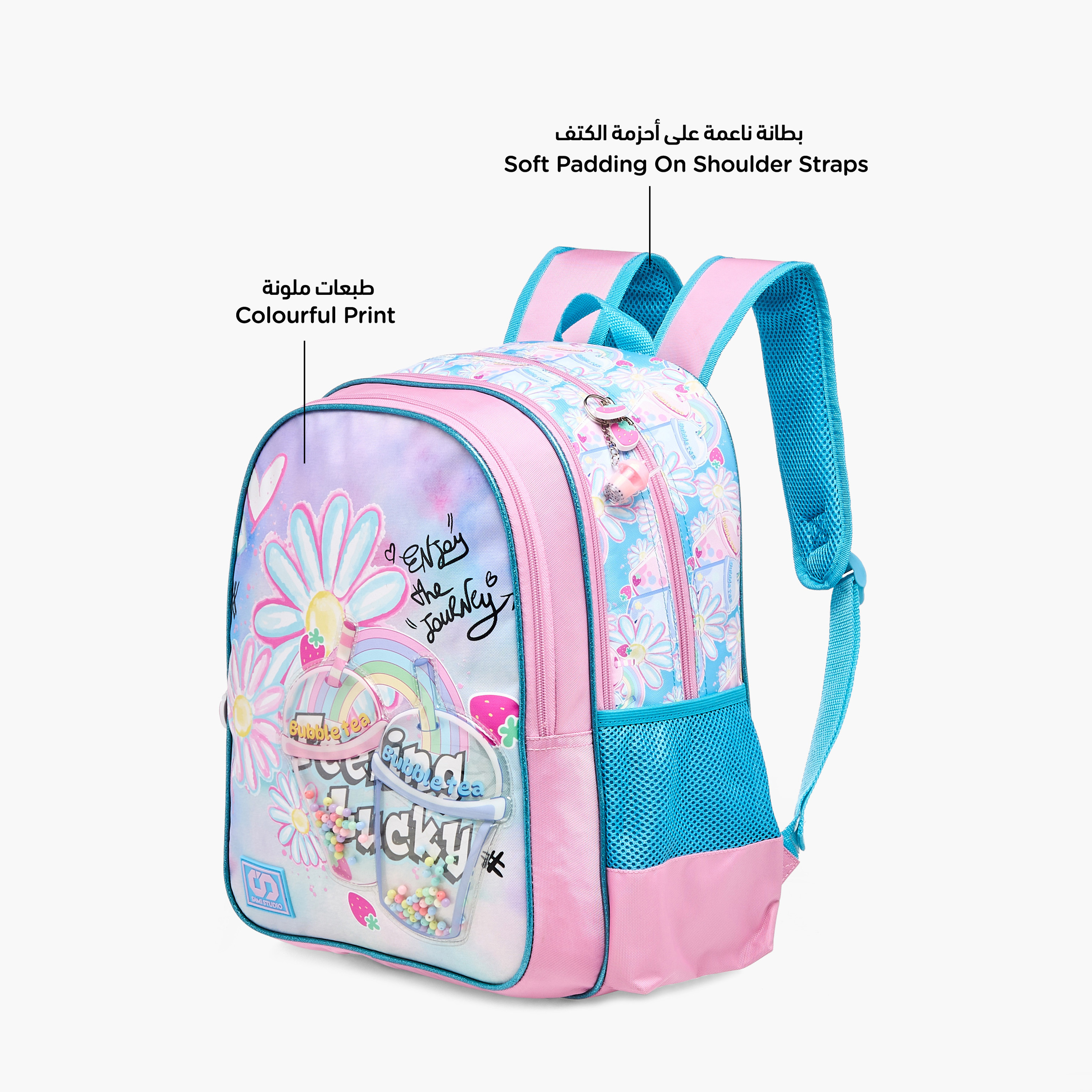 SAMI STUDIO Floral Print 16-inch Backpack with Adjustable Shoulder Straps - 33x14x45 cms-promo_LS20_OMN-image-6