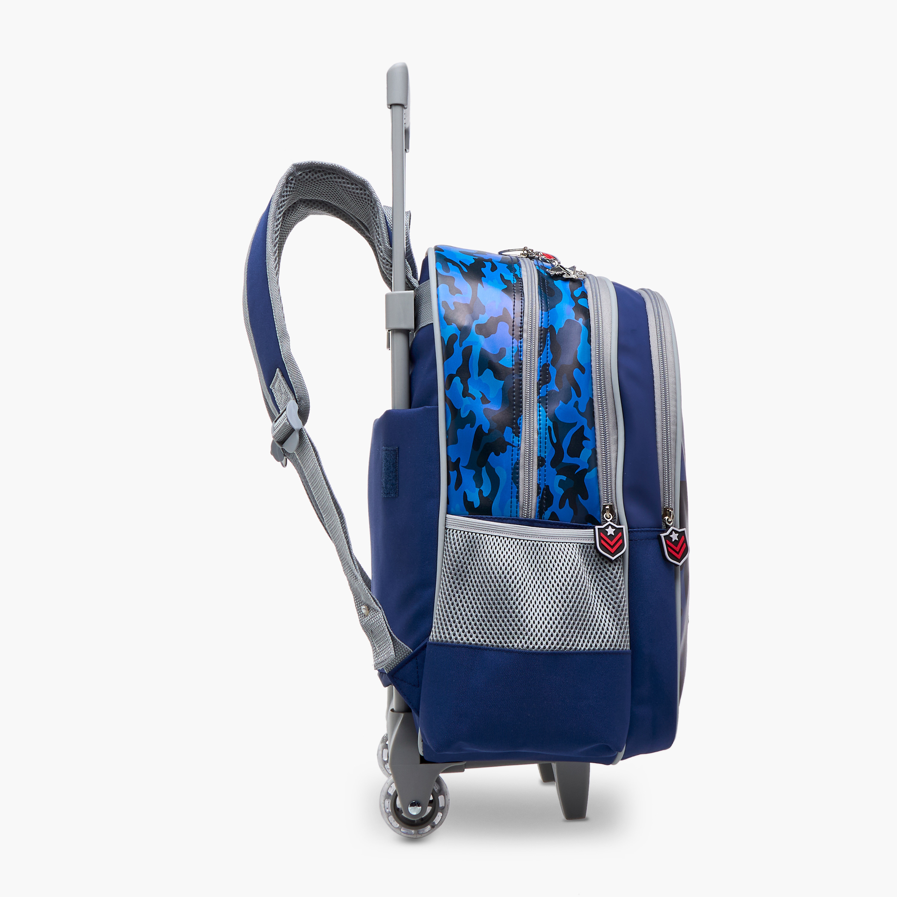 SAMI STUDIO Space Trolley Bag for Girls 5-8 Years with Padded Shoulder Straps -school-bagsandbackpacks-trolleybags-image-3