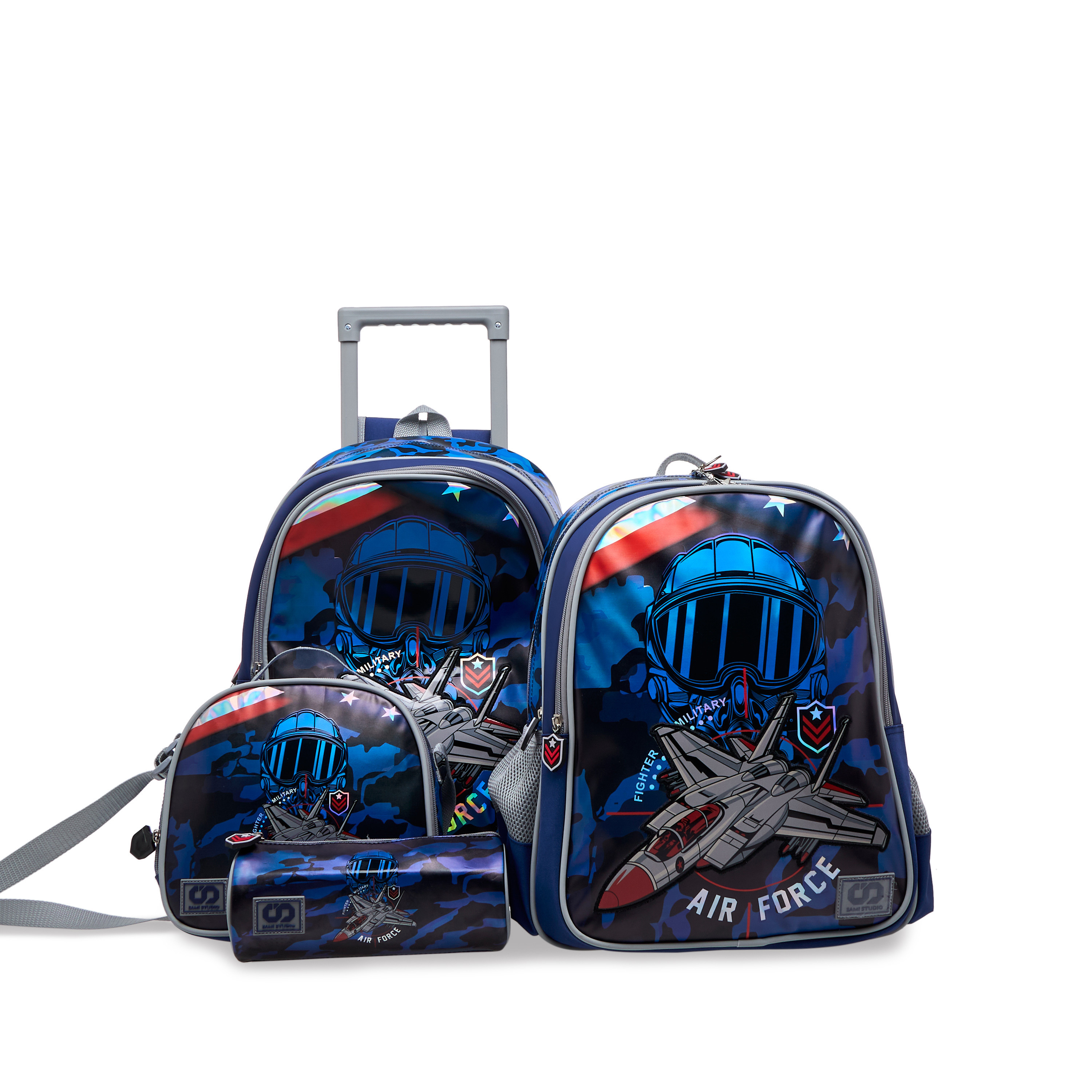 SAMI STUDIO Air Force Print Lunch Bag with Zip Closure-school-lunchessentials-lunchbags-image-9