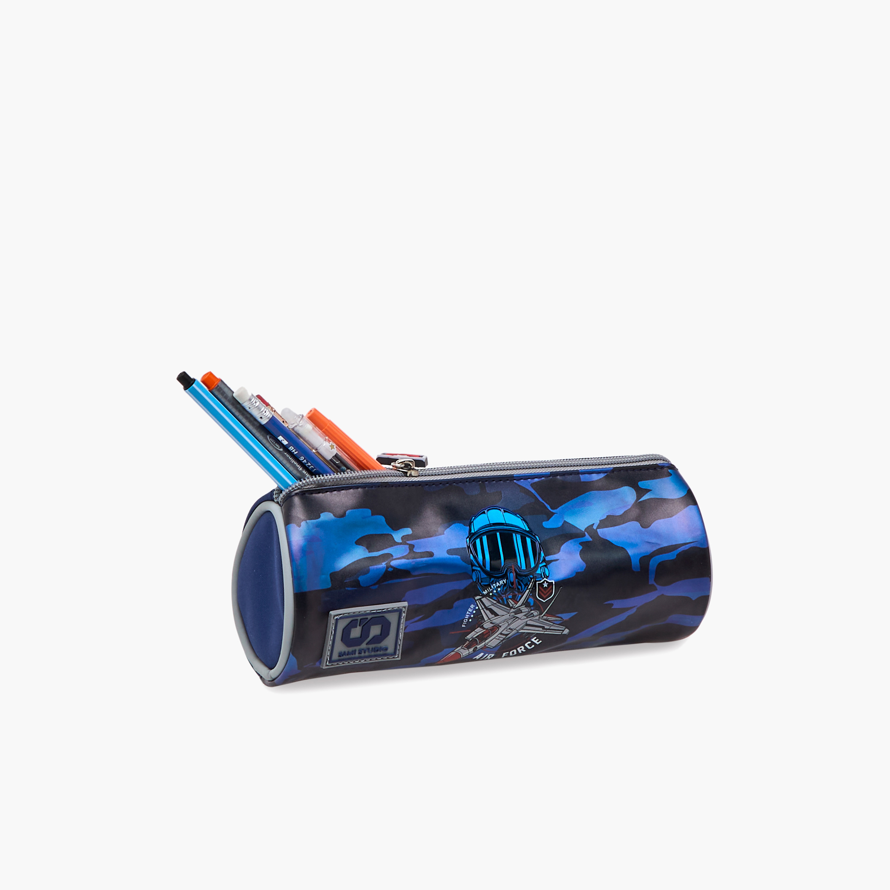 SAMI STUDIO Air Force Print Pencil Pouch with Zip Closure-school-stationery-pencilcases-image-6