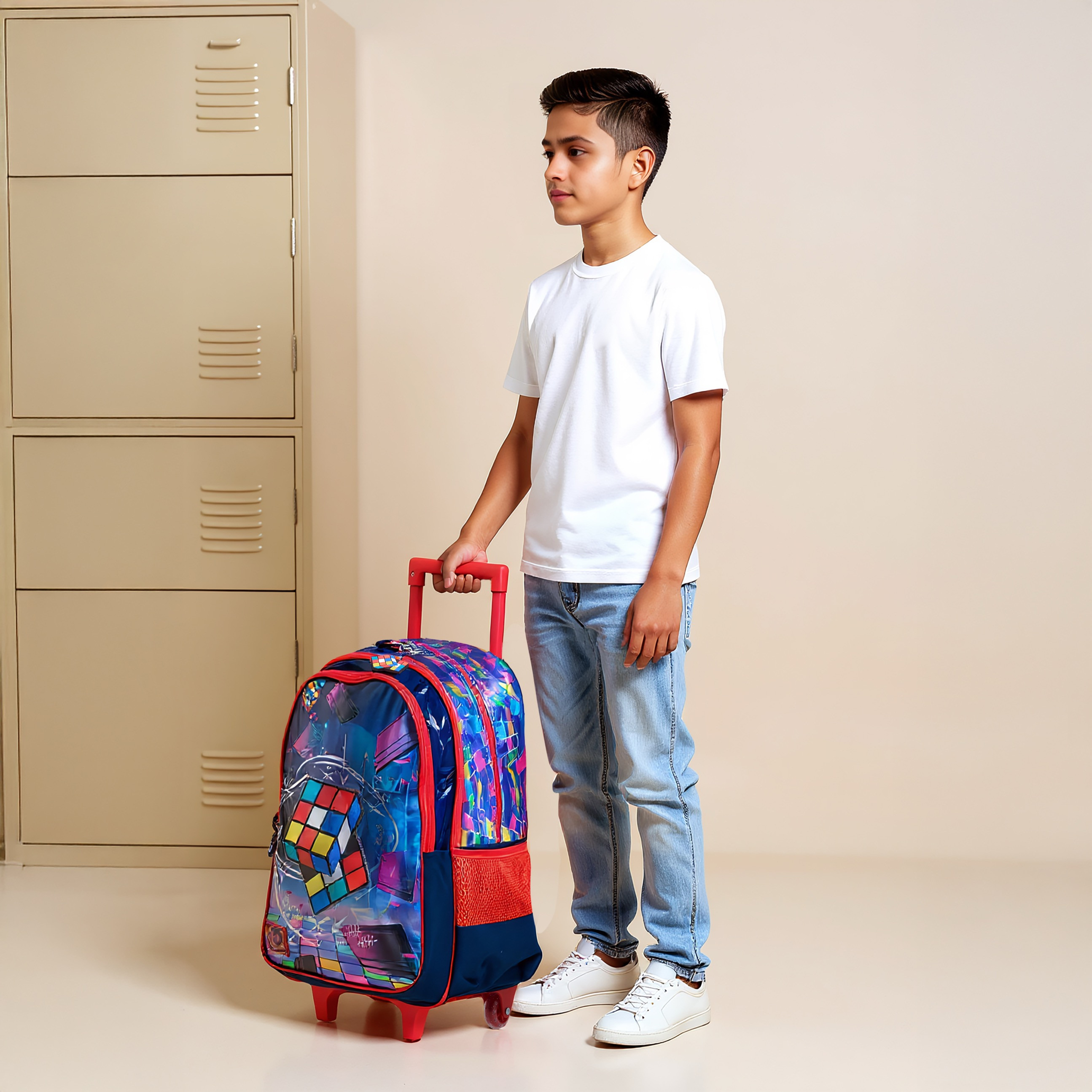 SAMI STUDIO Gaming Trolley Bag for Boys 8-13 Years with Padded Shoulder Straps -school-bagsandbackpacks-trolleybags-image-3