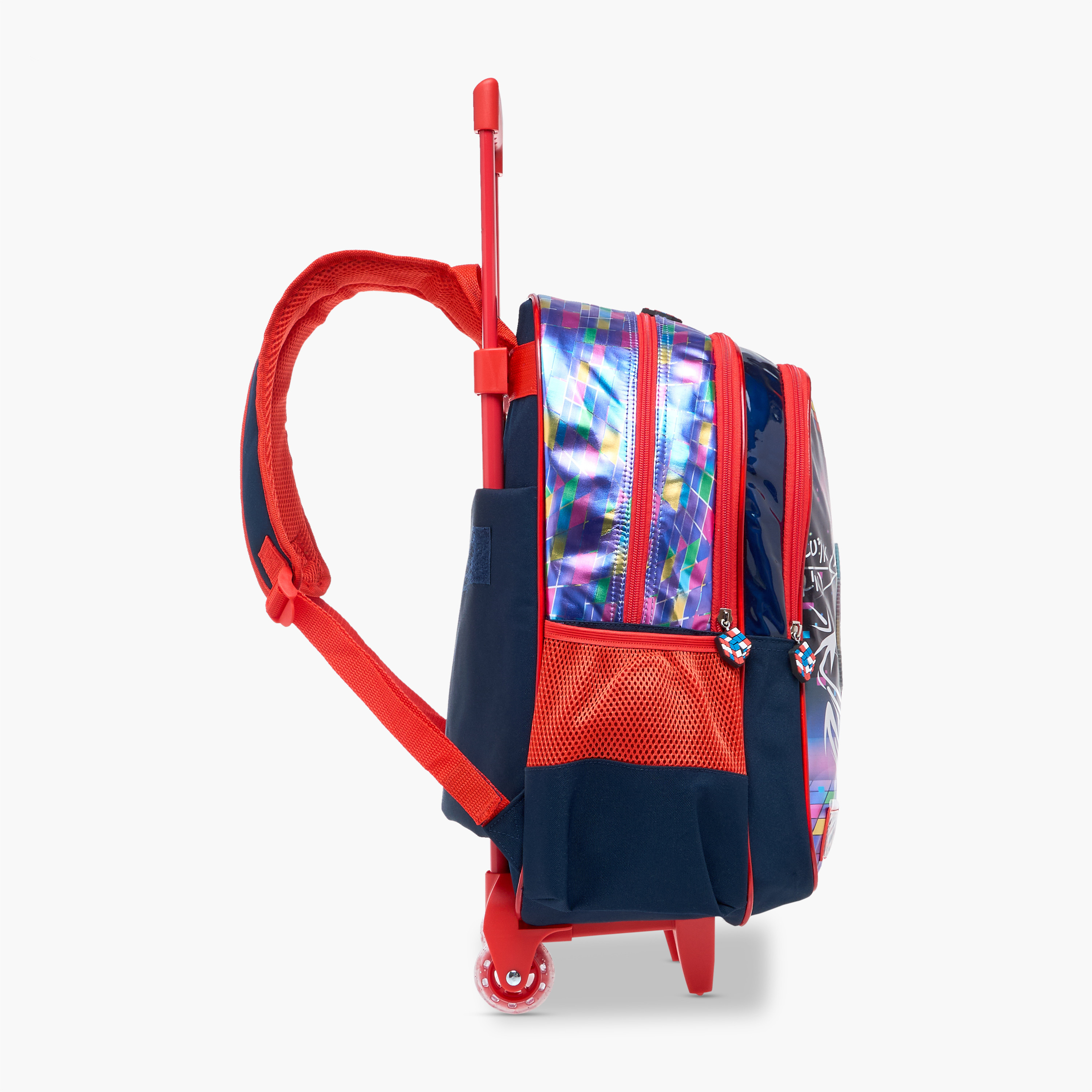 شنطة ترولي للأولاد 8-13 سنة بأحزمة كتف مبطّنة وتصميم ألعاب من سامي ستوديو -school-bagsandbackpacks-trolleybags-image-5