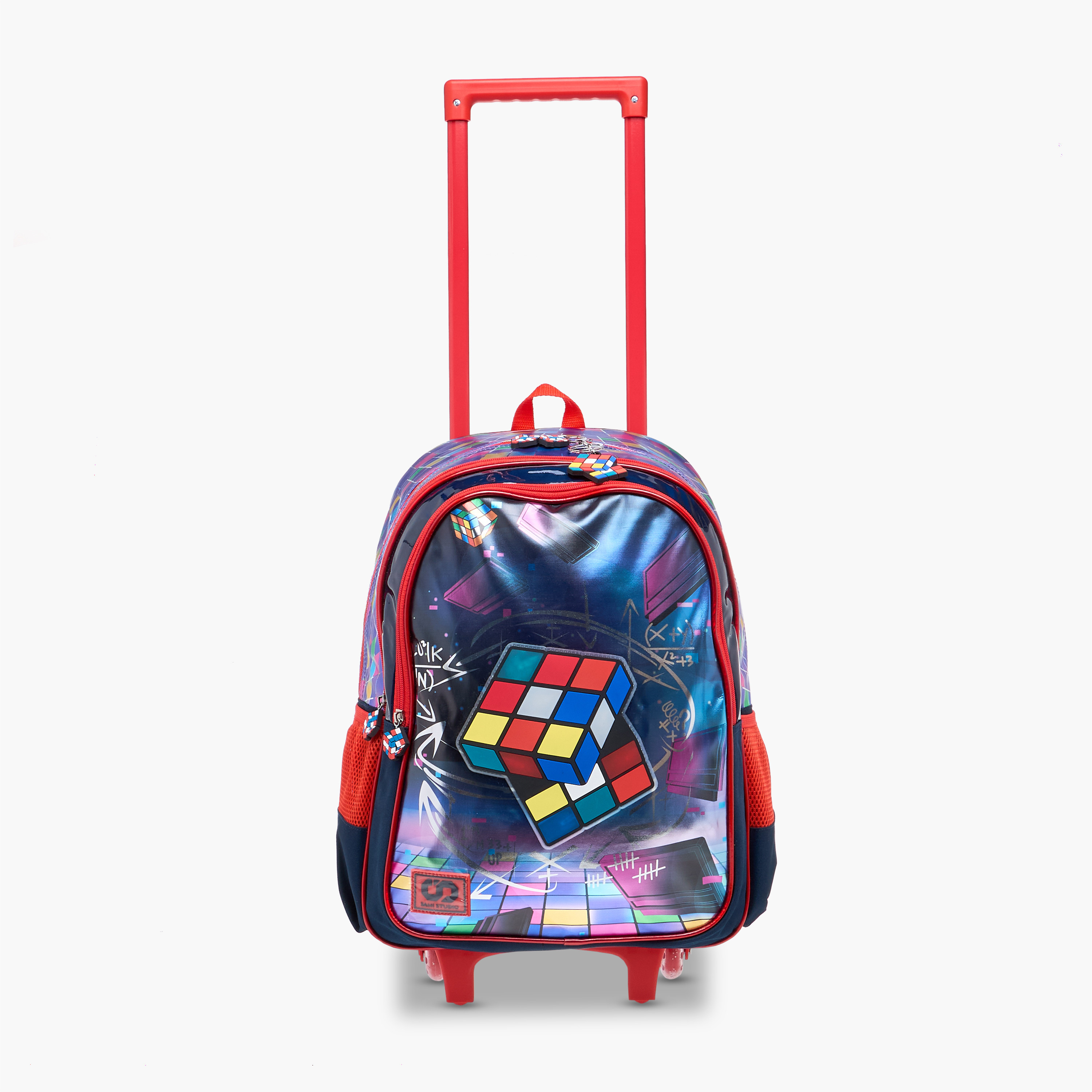 شنطة ترولي للأولاد 8-13 سنة بأحزمة كتف مبطّنة وتصميم ألعاب من سامي ستوديو -school-bagsandbackpacks-trolleybags-image-9