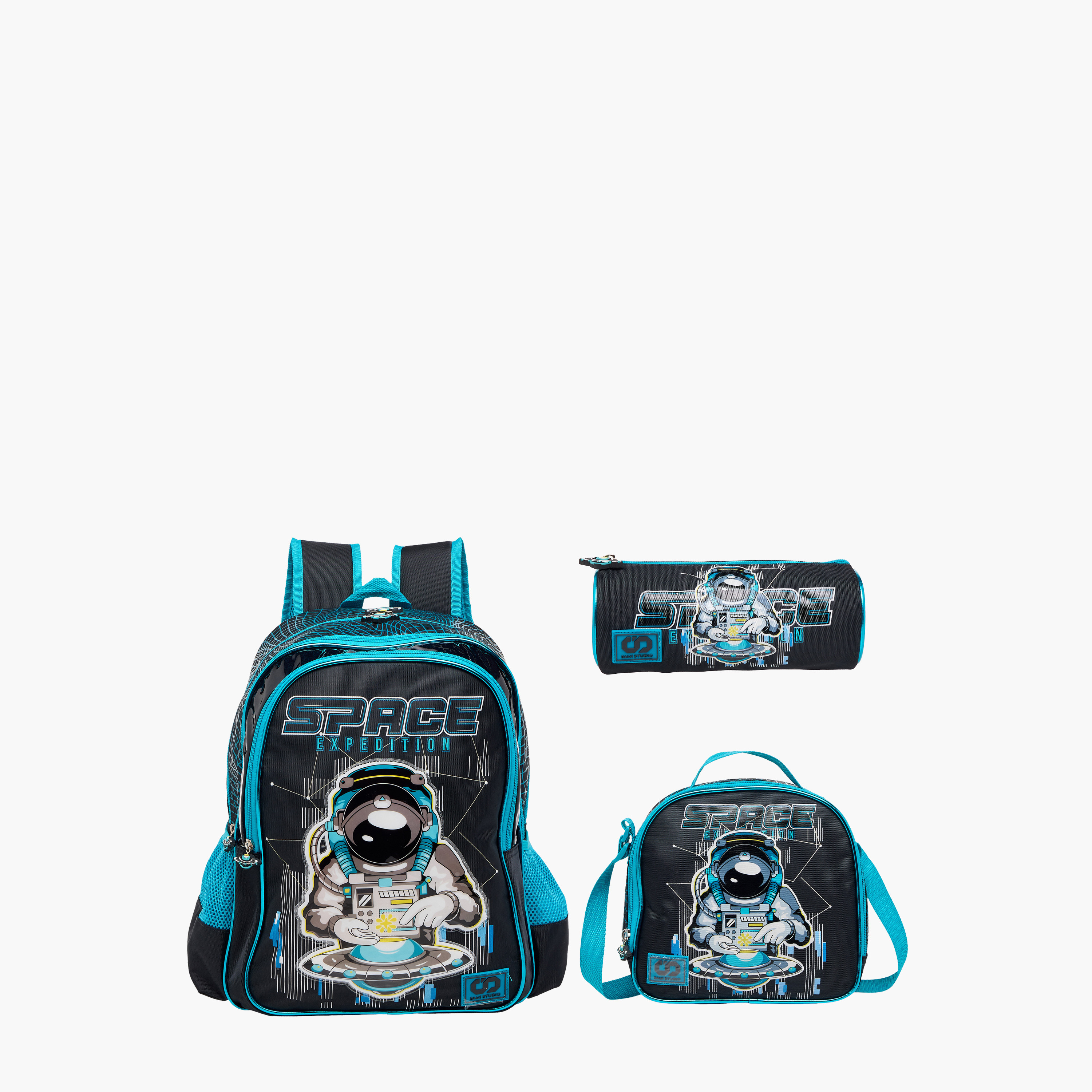 SAMI STUDIO 16-inch Space Print Backpack with Adjustable Straps and Zip Closure -  33x14x45 cms-promo_LS20_OMN-image-13