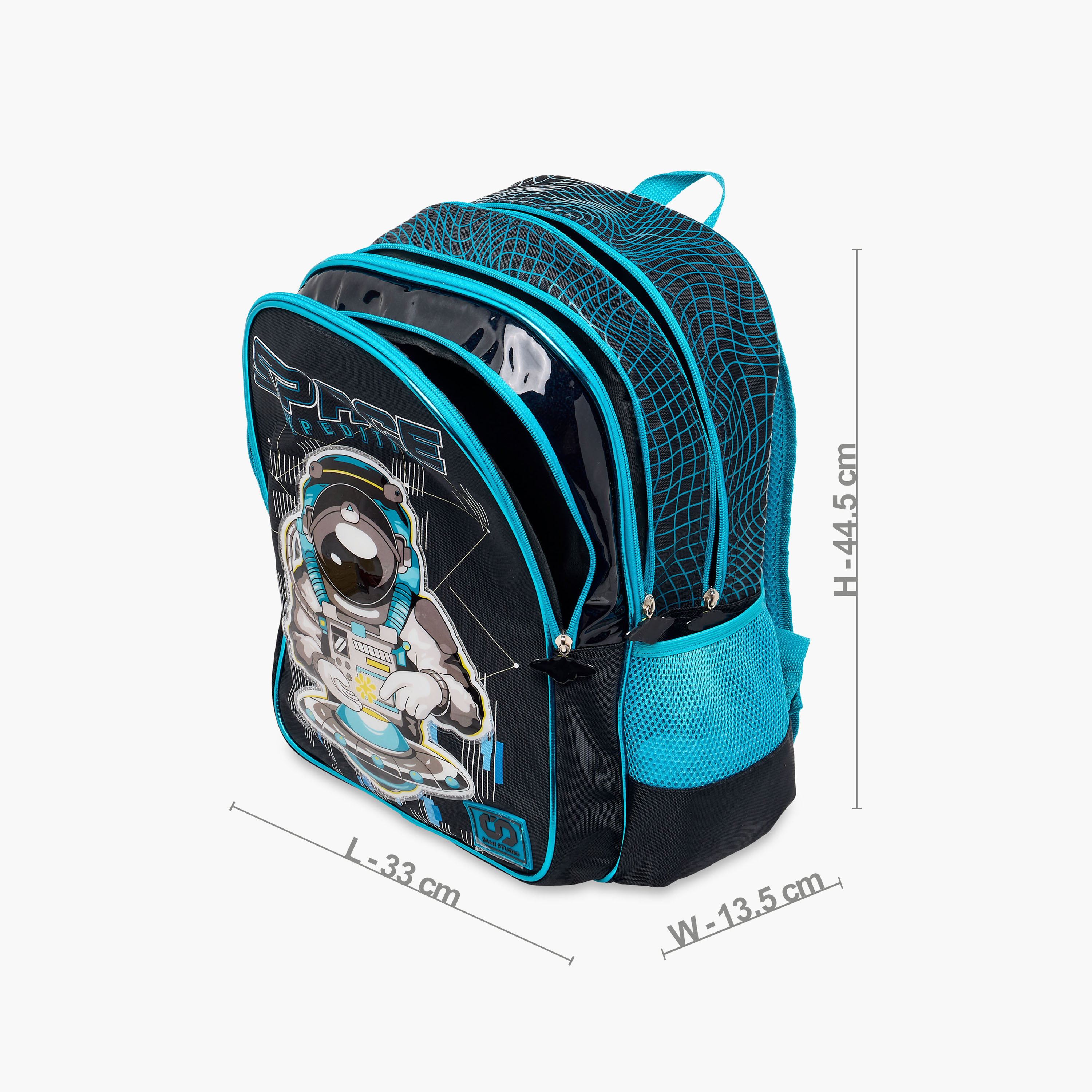 SAMI STUDIO 16-inch Space Print Backpack with Adjustable Straps and Zip Closure -  33x14x45 cms-promo_LS20_OMN-image-4