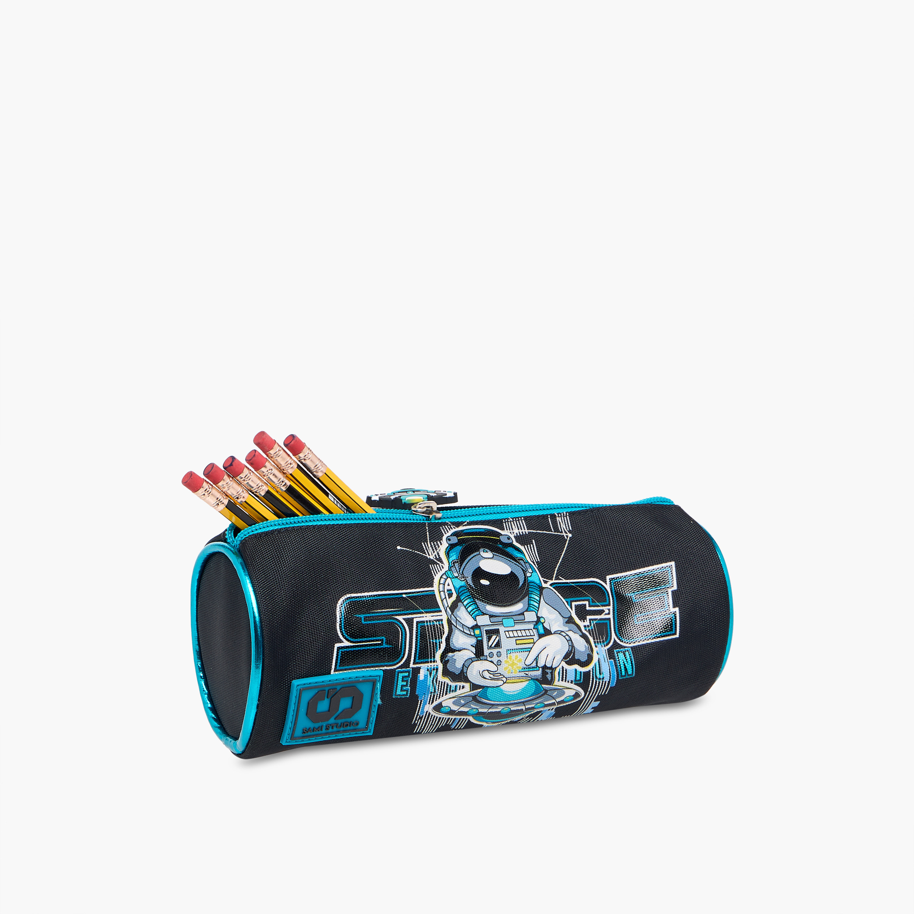 SAMI STUDIO Space Explorer Print Pencil Case with Zip Closure-school-stationery-pencilcases-image-5