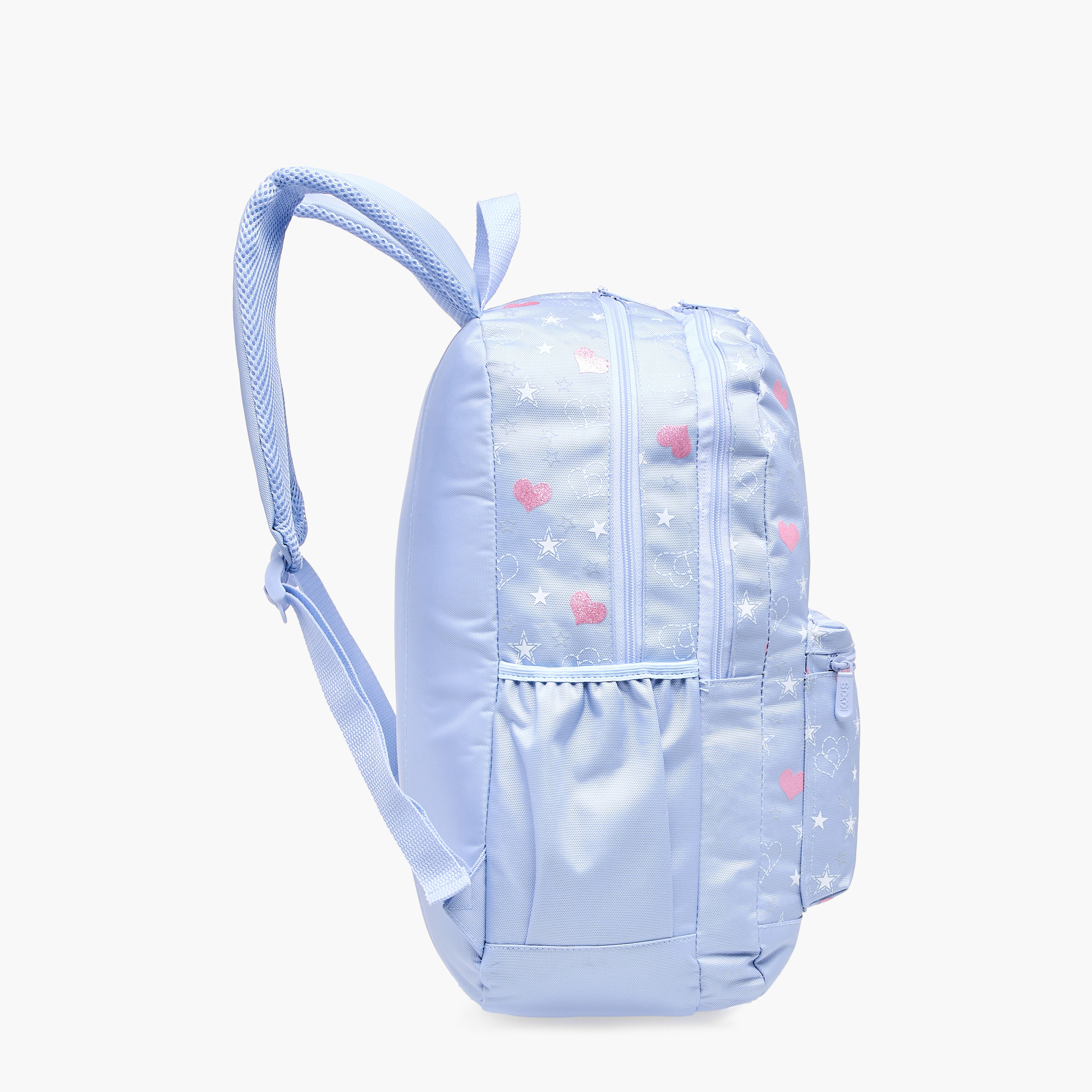 SAMI STUDIO Heart Print 17-inch Backpack with Zip Closure - 43x28x13 cms-school-bagsandbackpacks-backpacks-image-3