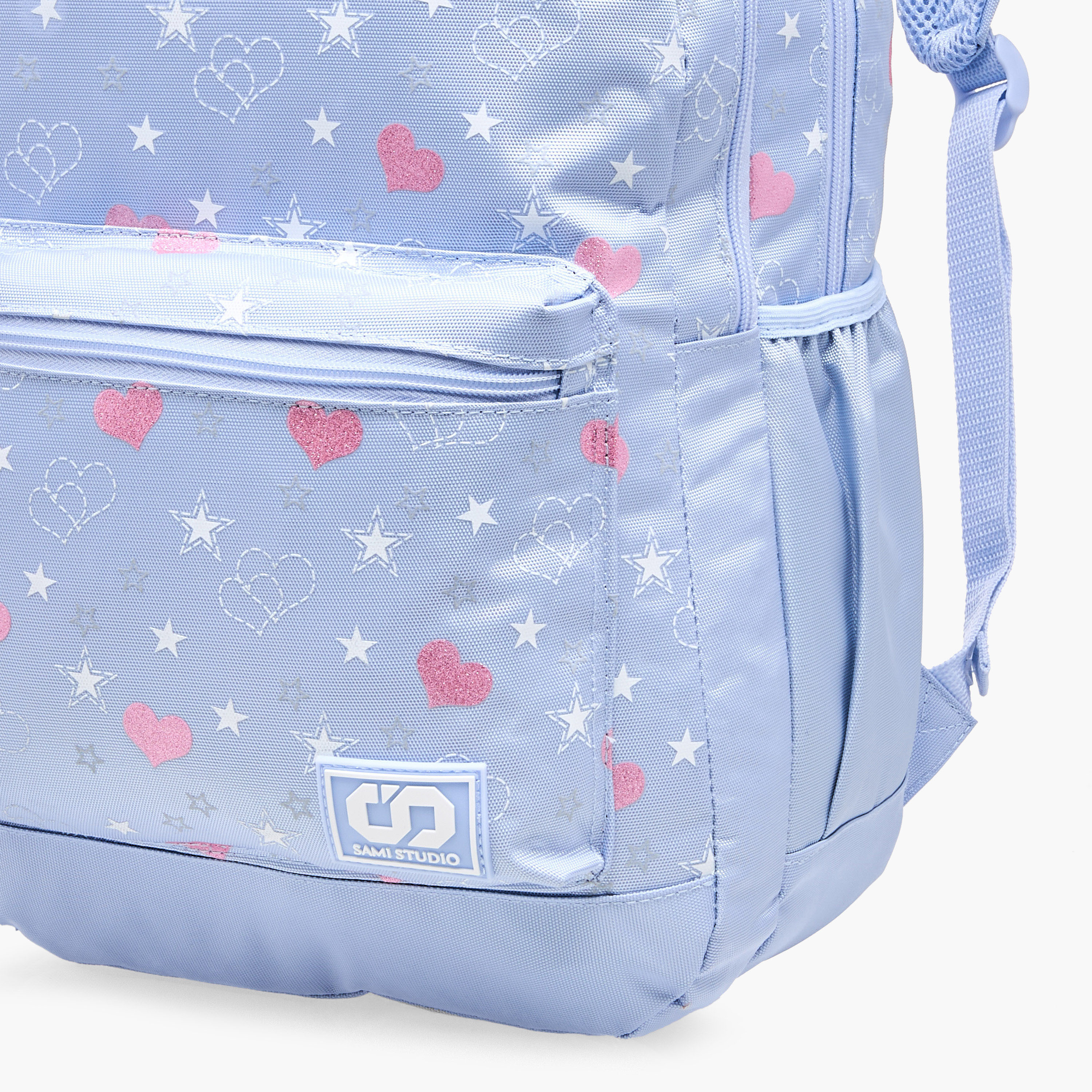 SAMI STUDIO Heart Print 17-inch Backpack with Zip Closure - 43x28x13 cms-school-bagsandbackpacks-backpacks-image-8