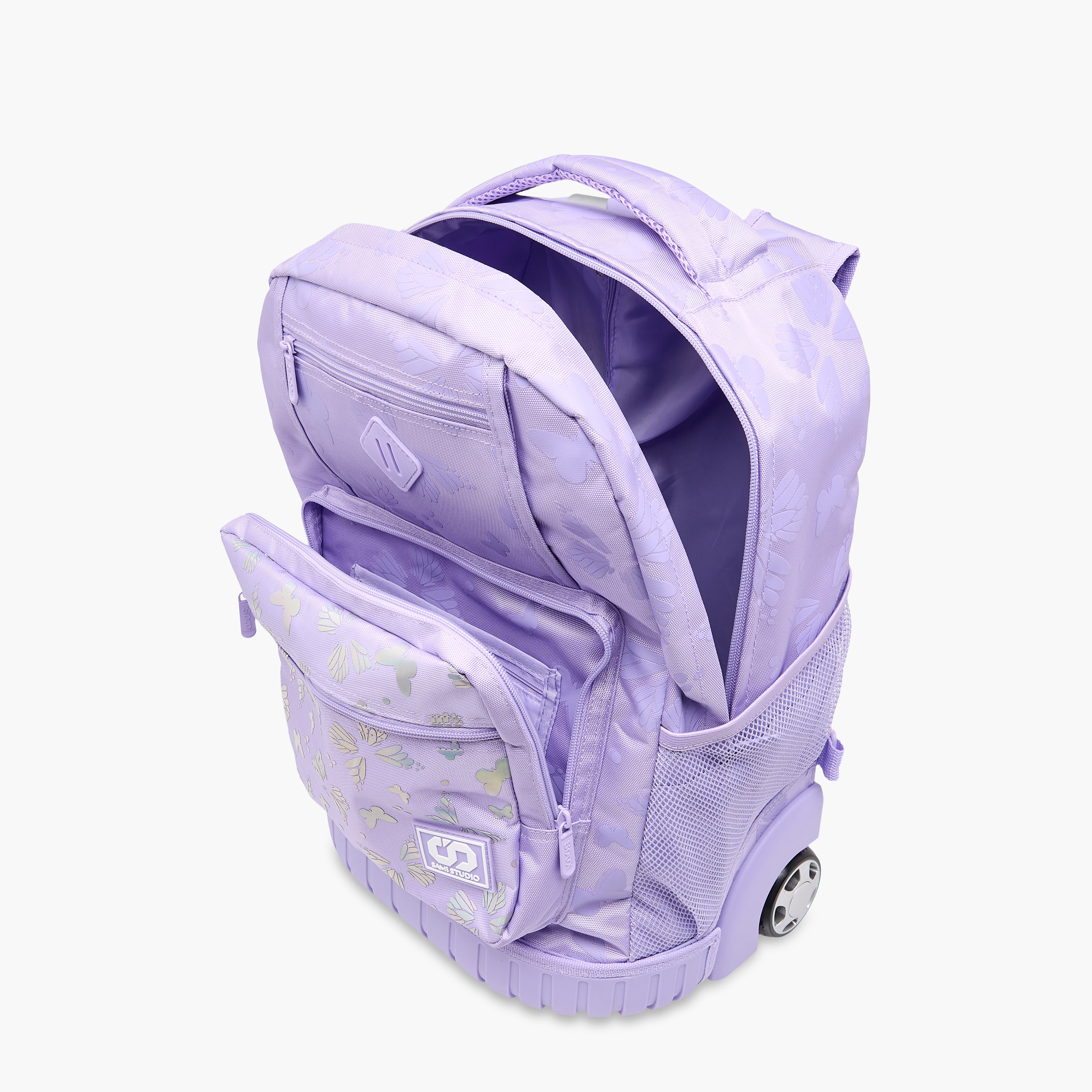 SAMI STUDIO Butterfly Trolley Bag for Girls 8-13 Years with Padded Shoulder Straps -school-bagsandbackpacks-trolleybags-image-15