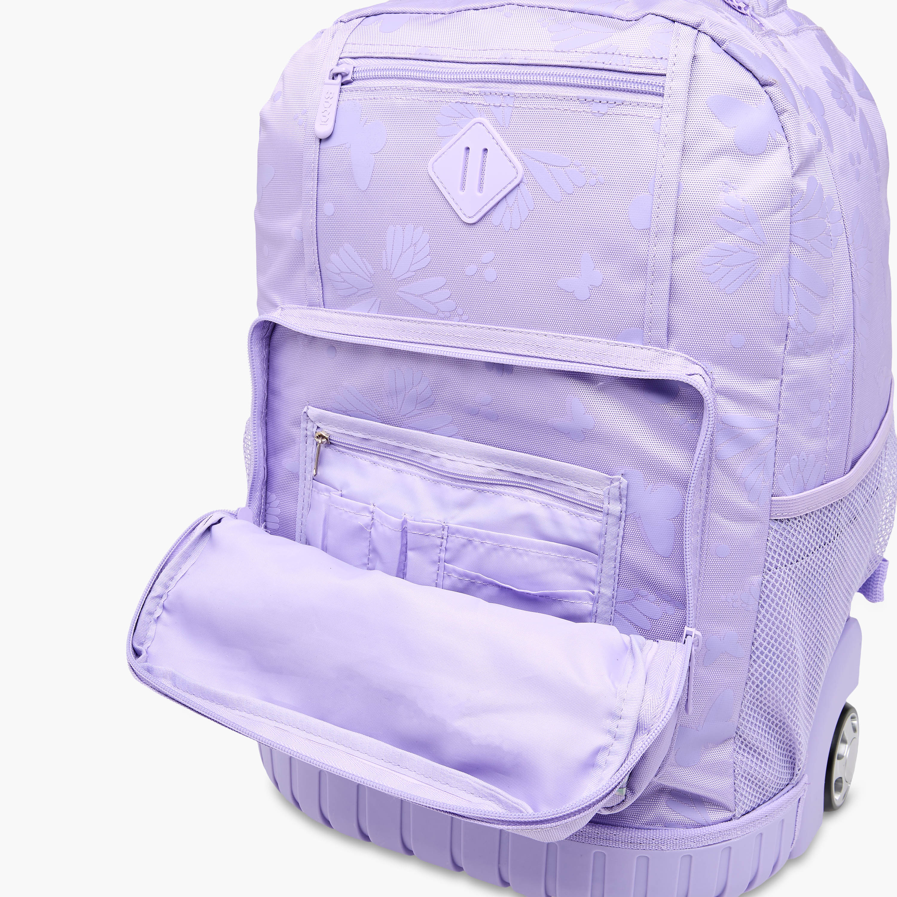 SAMI STUDIO Butterfly Trolley Bag for Girls 8-13 Years with Padded Shoulder Straps -school-bagsandbackpacks-trolleybags-image-16