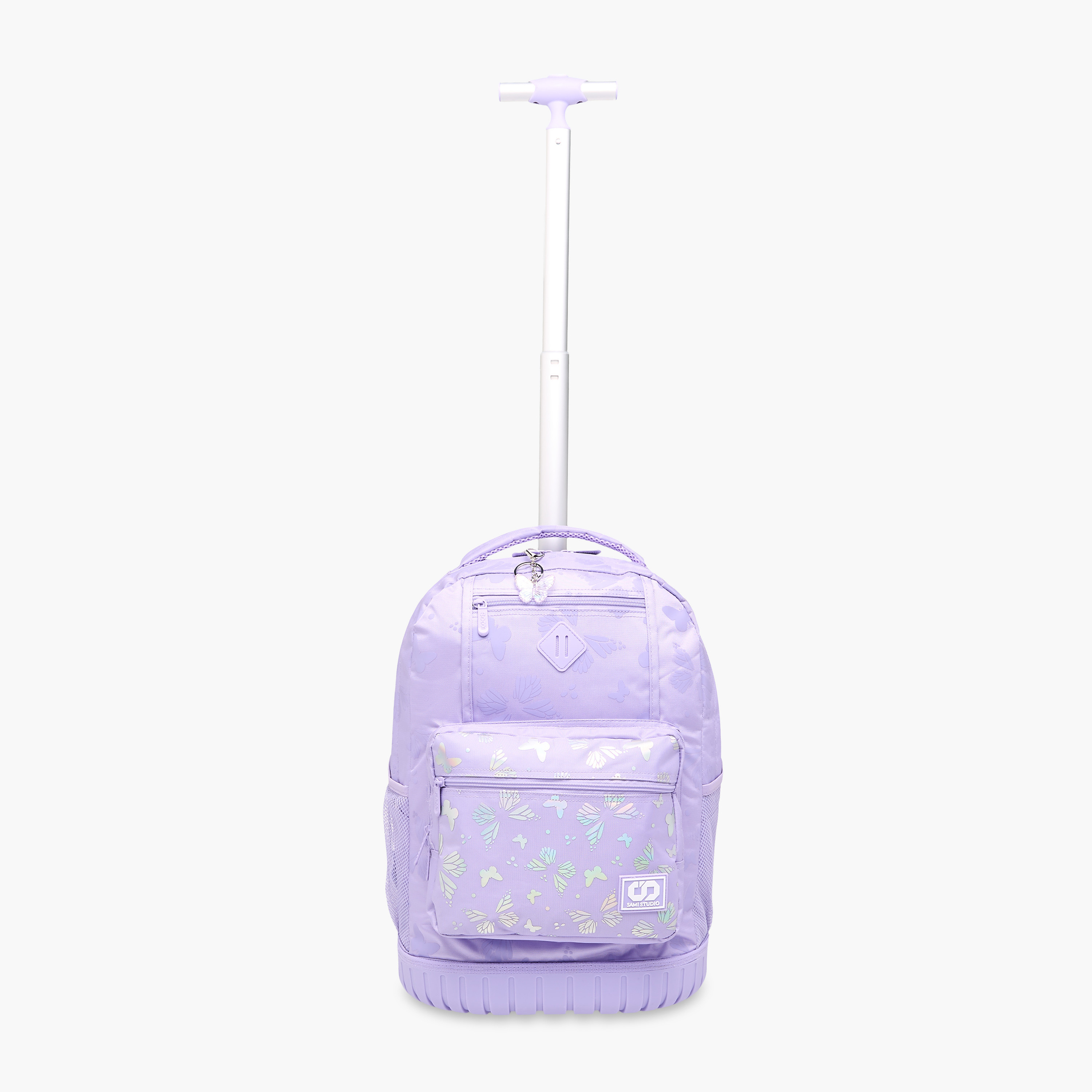 SAMI STUDIO Butterfly Trolley Bag for Girls 8-13 Years with Padded Shoulder Straps -school-bagsandbackpacks-trolleybags-image-9