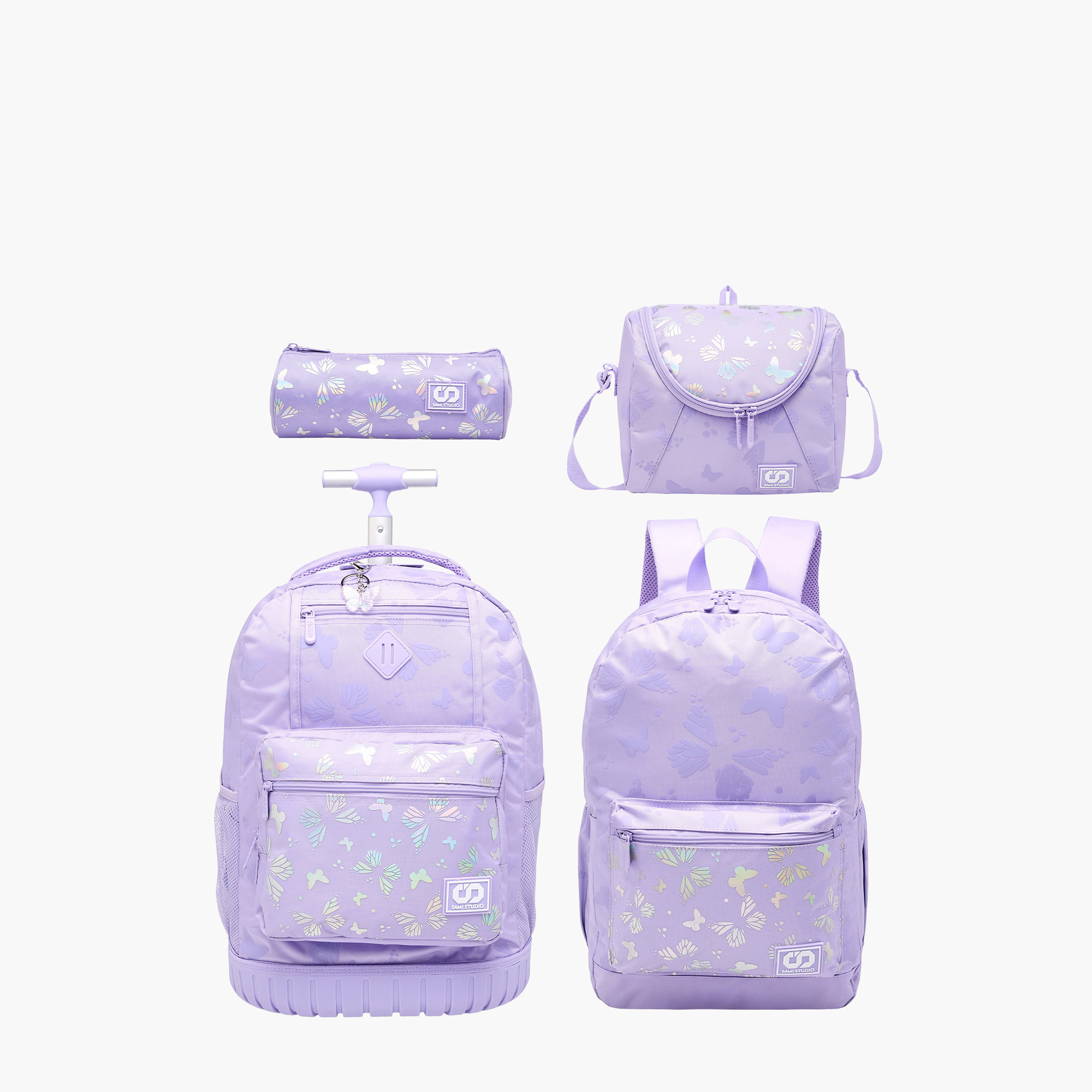 SAMI STUDIO 17-inch Butterfly Print Backpack with Adjustable Straps and Zip Closure - 43x28x13 cms-school-bagsandbackpacks-backpacks-image-13