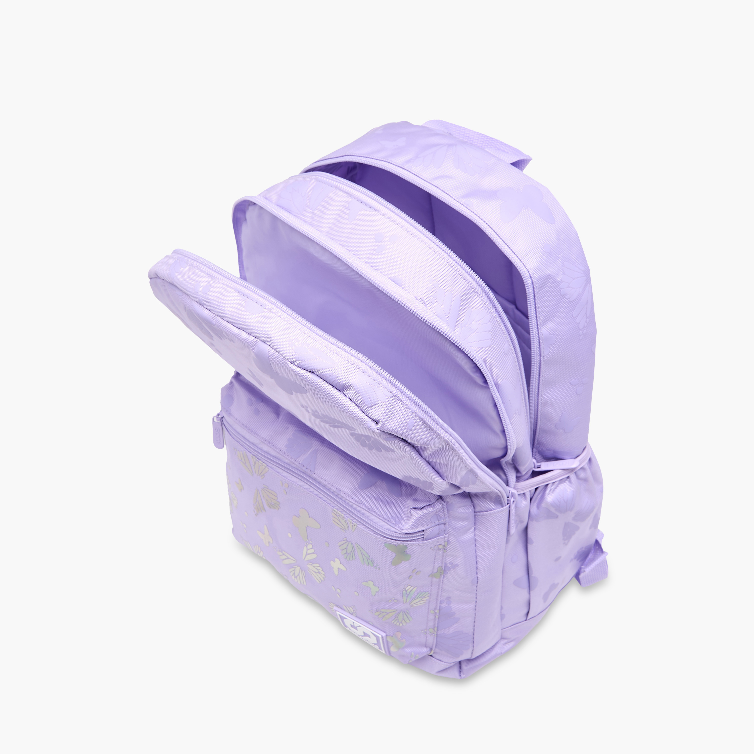 SAMI STUDIO 17-inch Butterfly Print Backpack with Adjustable Straps and Zip Closure - 43x28x13 cms-school-bagsandbackpacks-backpacks-image-11
