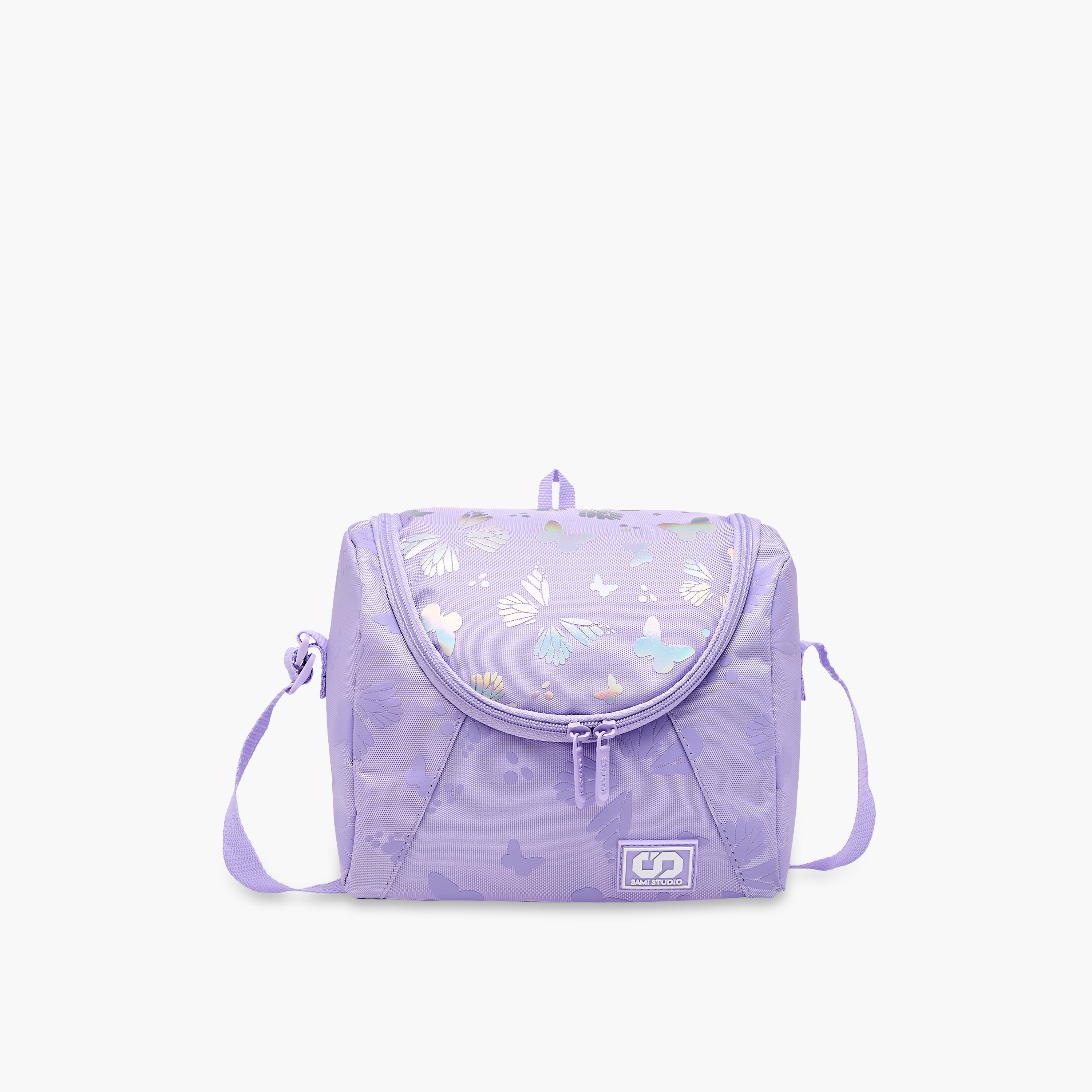 SAMI STUDIO Butterfly Print Lunch Bag with Zip Closure-school-lunchessentials-lunchbags-image-1