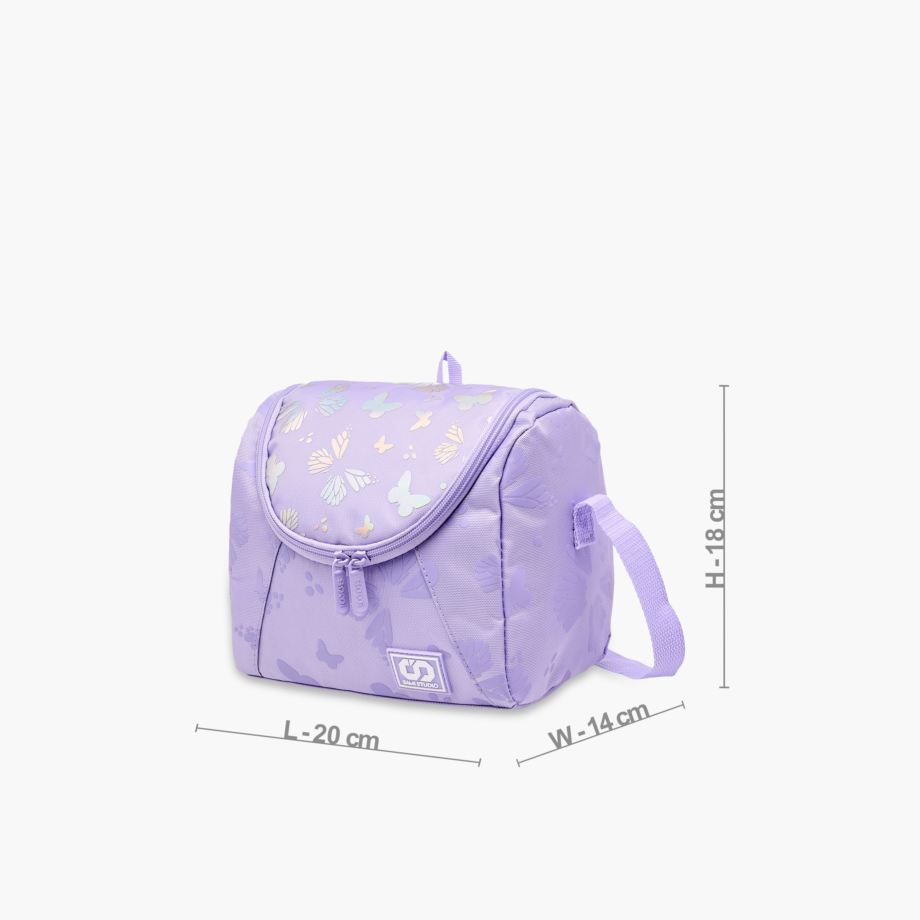 SAMI STUDIO Butterfly Print Lunch Bag with Zip Closure-school-lunchessentials-lunchbags-image-2