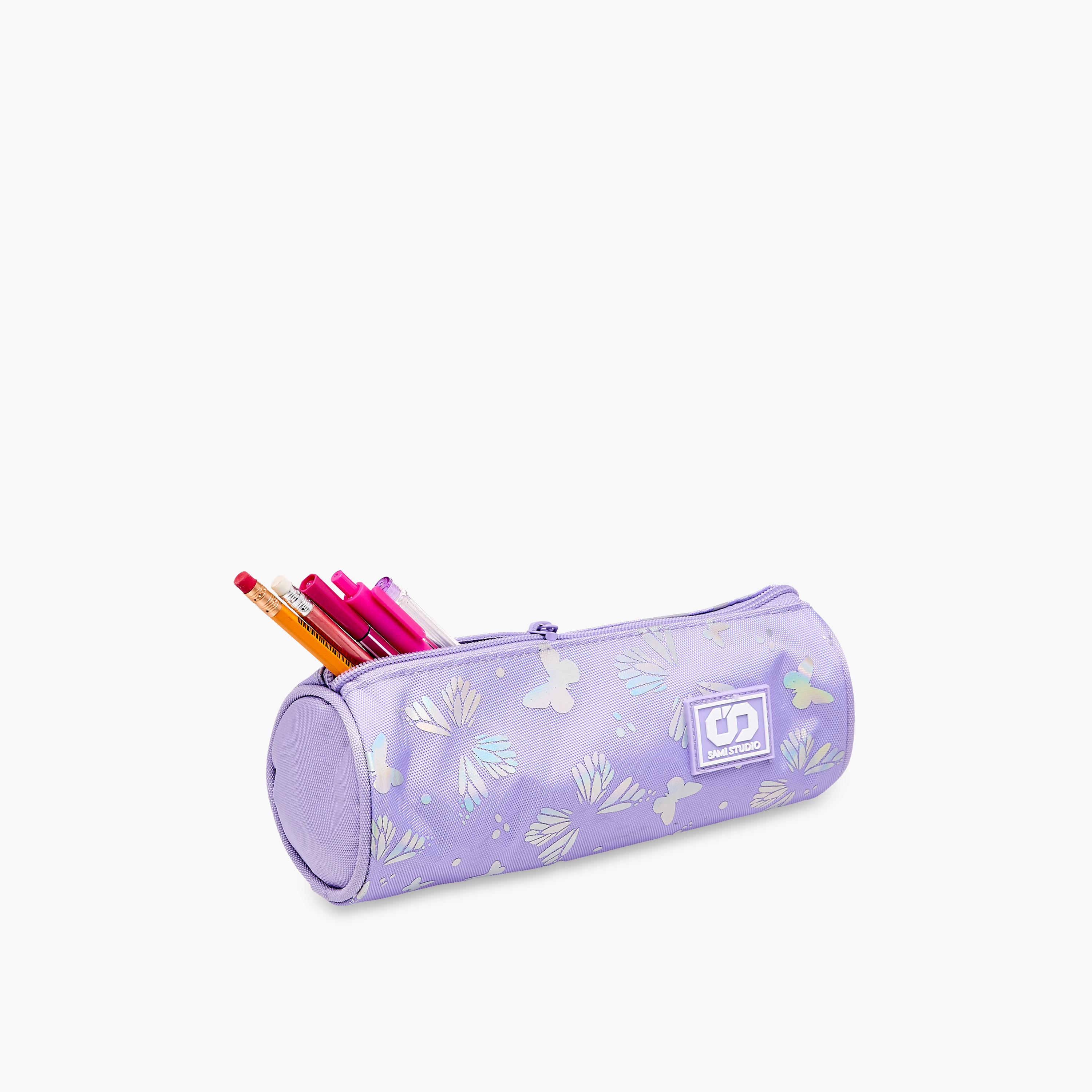 SAMI STUDIO Butterfly Print Pencil Pouch with Zip Closure-school-stationery-pencilcases-image-5
