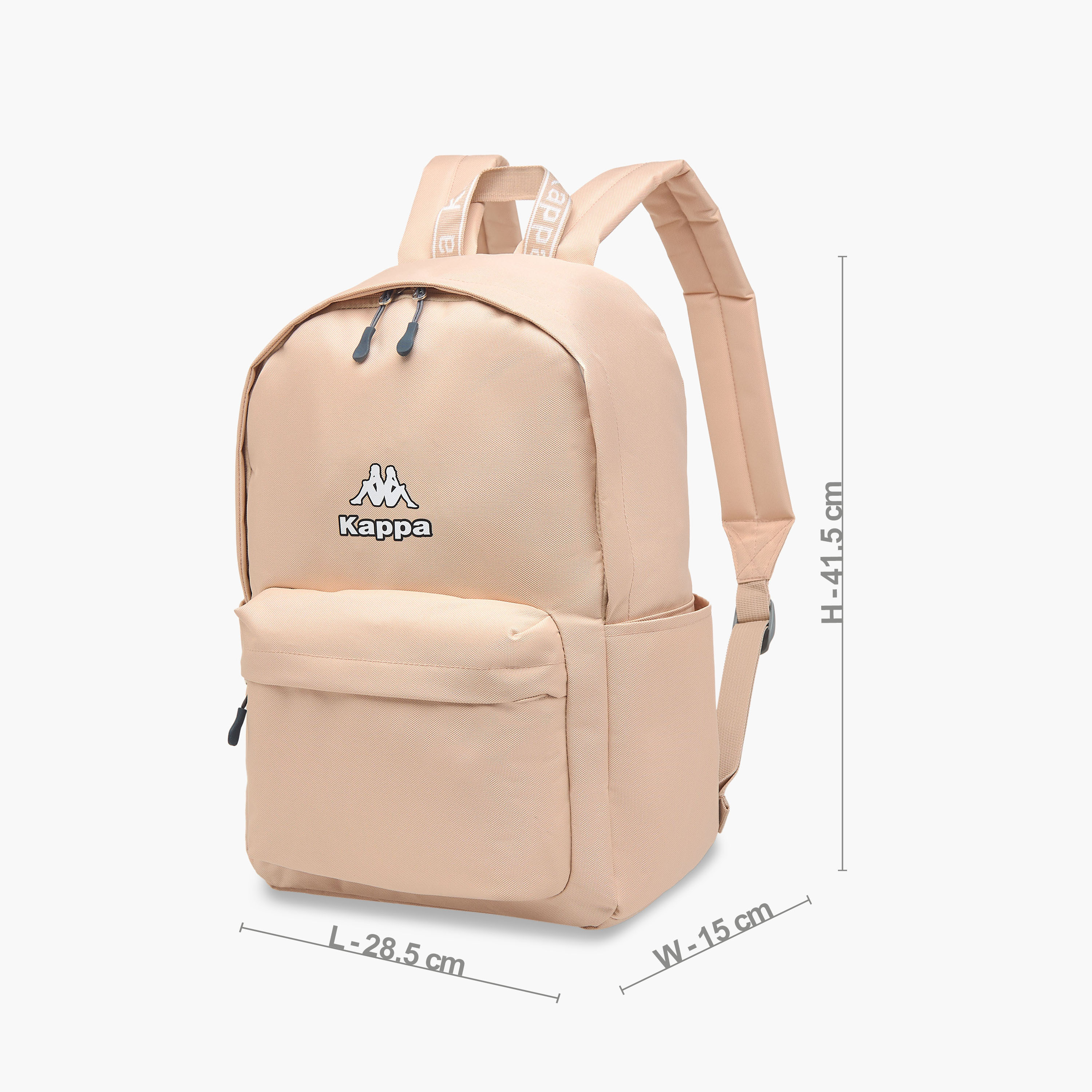شنطة ظهر مدرسية بطبعات شعار مع سحاب إغلاق وحمالات قابلة للتعديل من كابا - 29x15x42 سم-school-bagsandbackpacks-backpacks-image-2