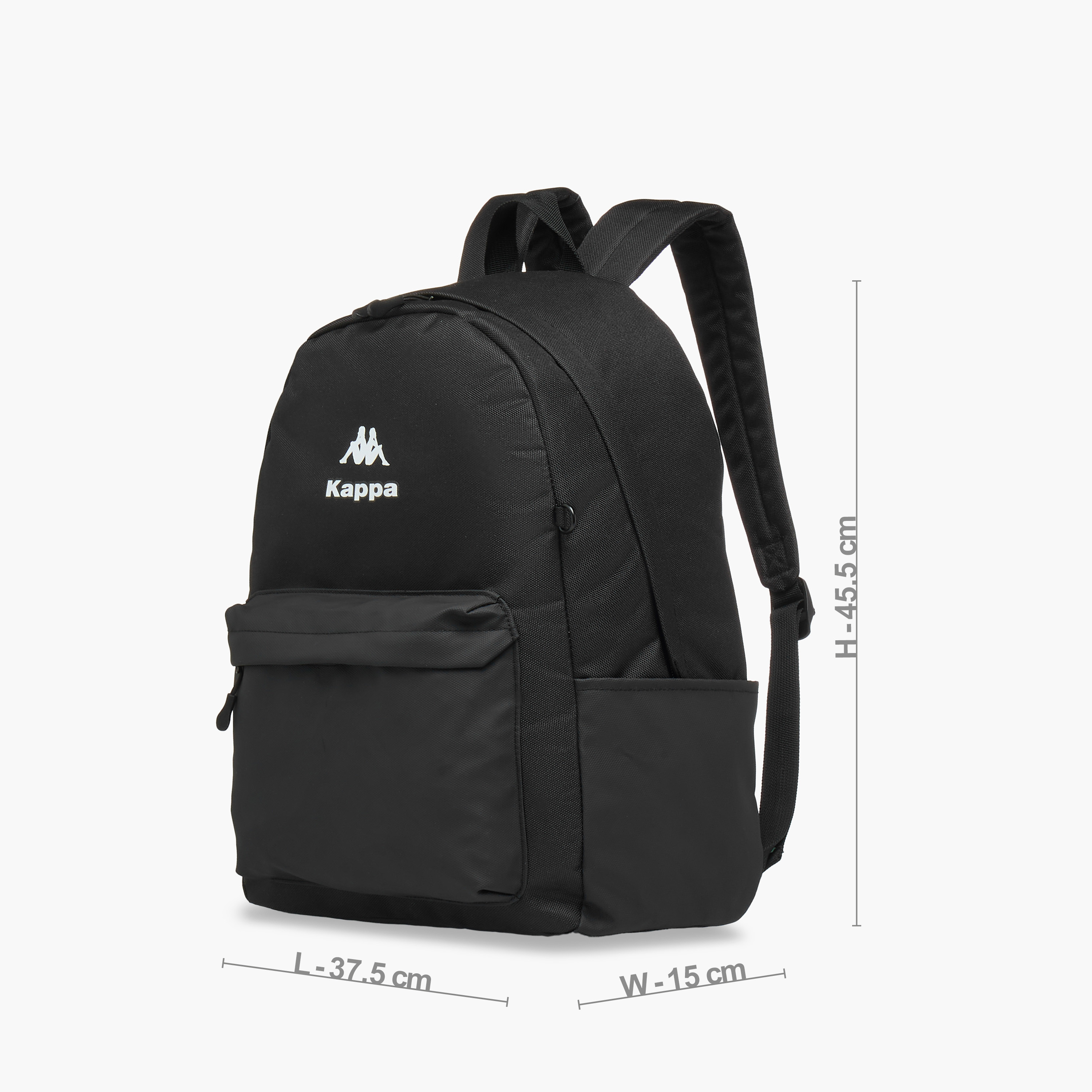 Kappa Logo Print School Backpack with Pencil Pouch set-school-bagsandbackpacks-sets-image-5