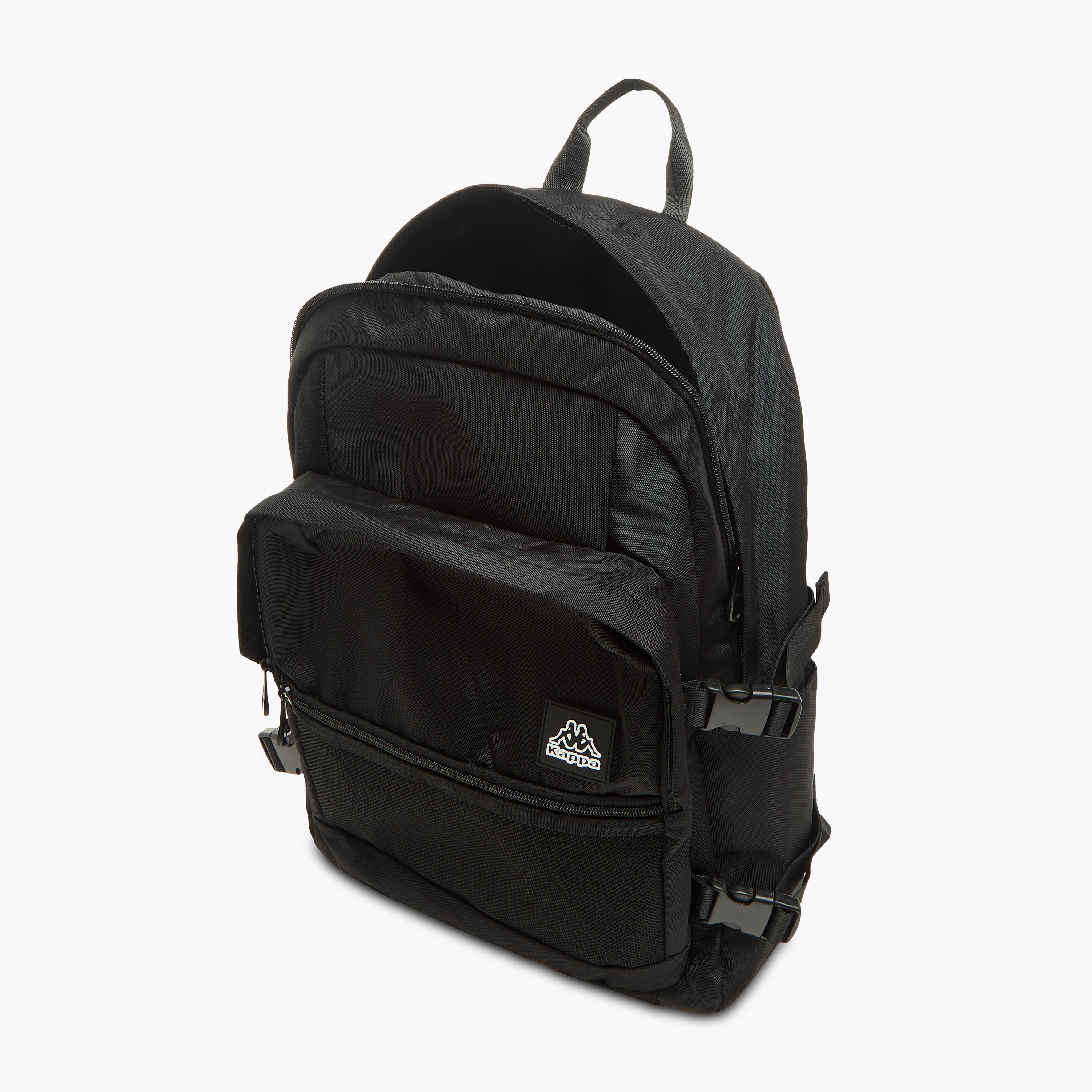 Kappa Logo Print School Backpack with Zip Closure - 11x30x46 cm-school-bagsandbackpacks-backpacks-image-8