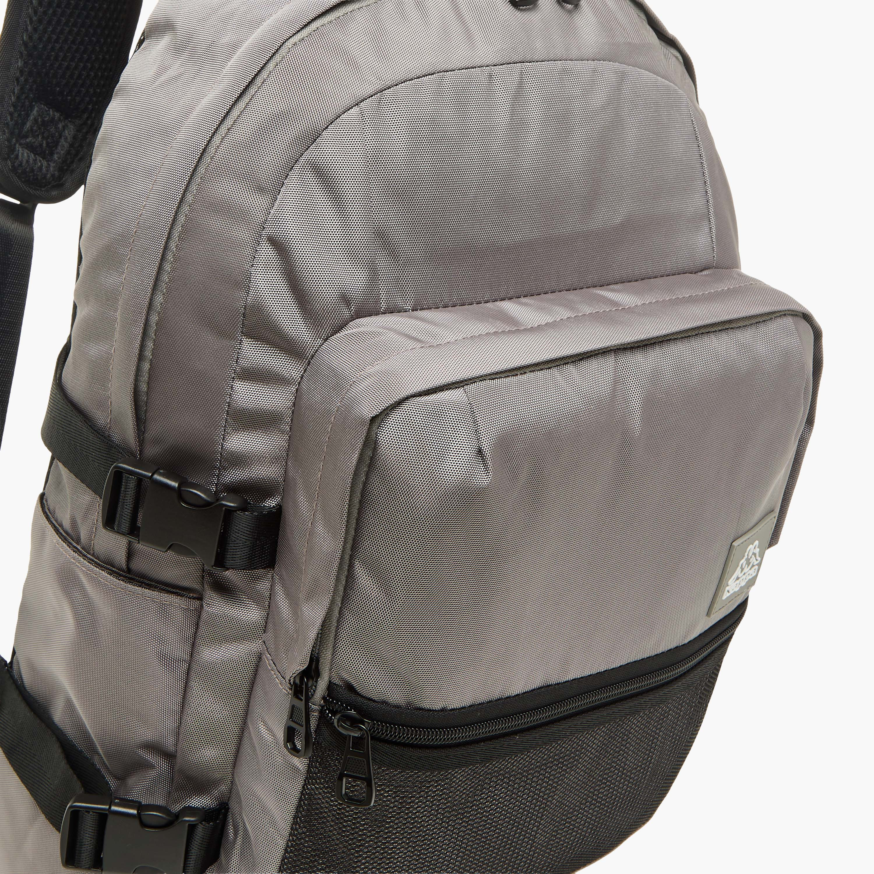 Kappa Logo Print School Backpack with Zip Closure - 11x30x46 cm-school-bagsandbackpacks-backpacks-image-6