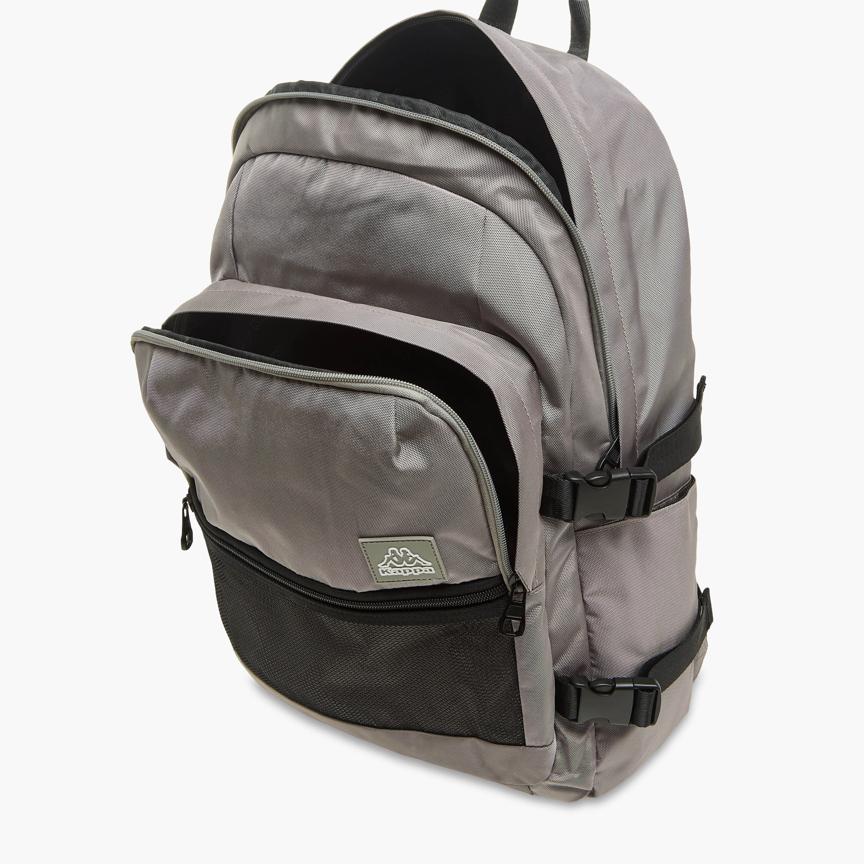 Kappa Logo Print School Backpack with Zip Closure - 11x30x46 cm-school-bagsandbackpacks-backpacks-image-8