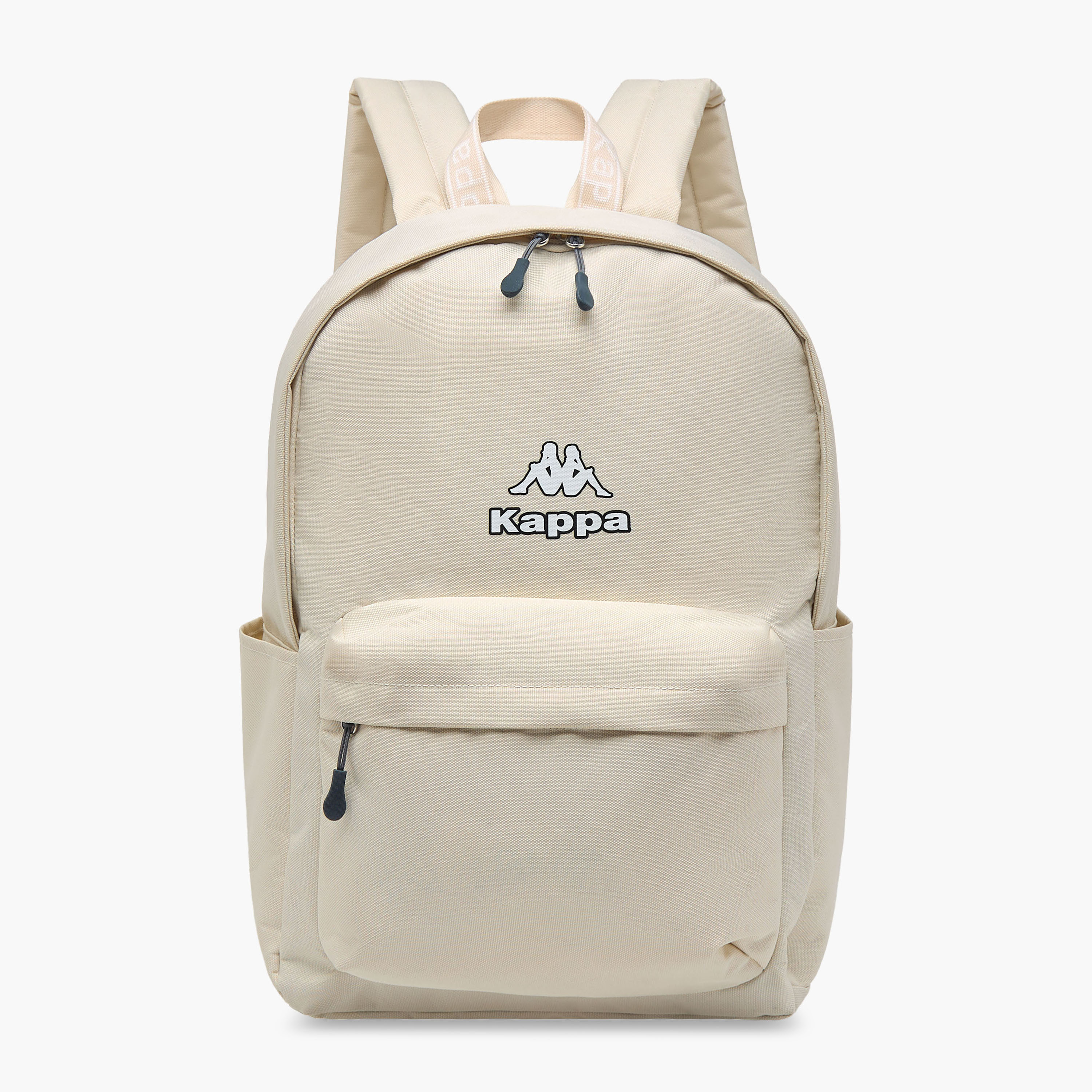 Kappa Logo Print School Backpack with Zip Closure and Adjustable Strap - 29x15x42 cm-school-bagsandbackpacks-backpacks-image-1