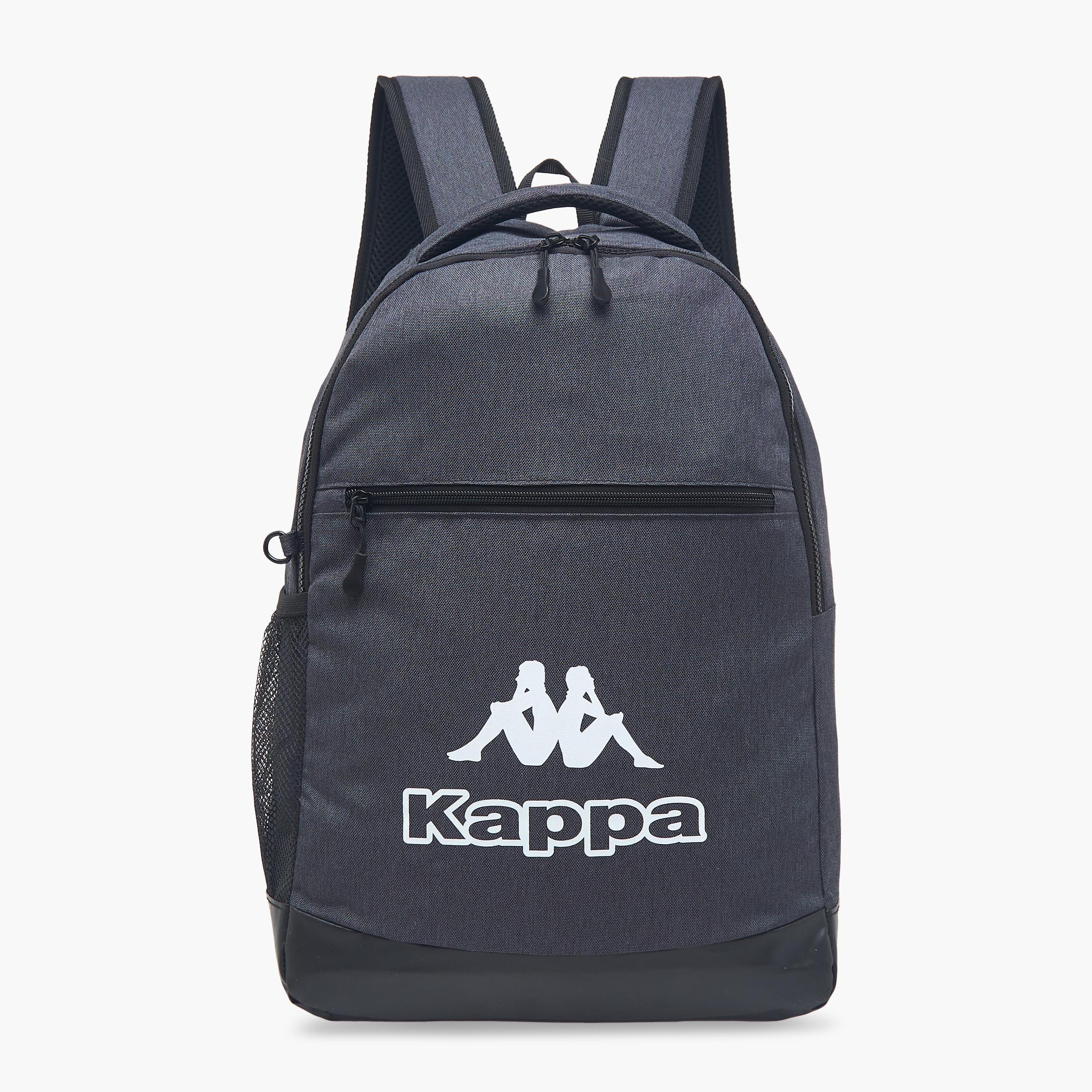 Kappa Logo Print School Backpack and Pencil Pouch Set - 46x30x14 cm-school-bagsandbackpacks-backpacks-image-2