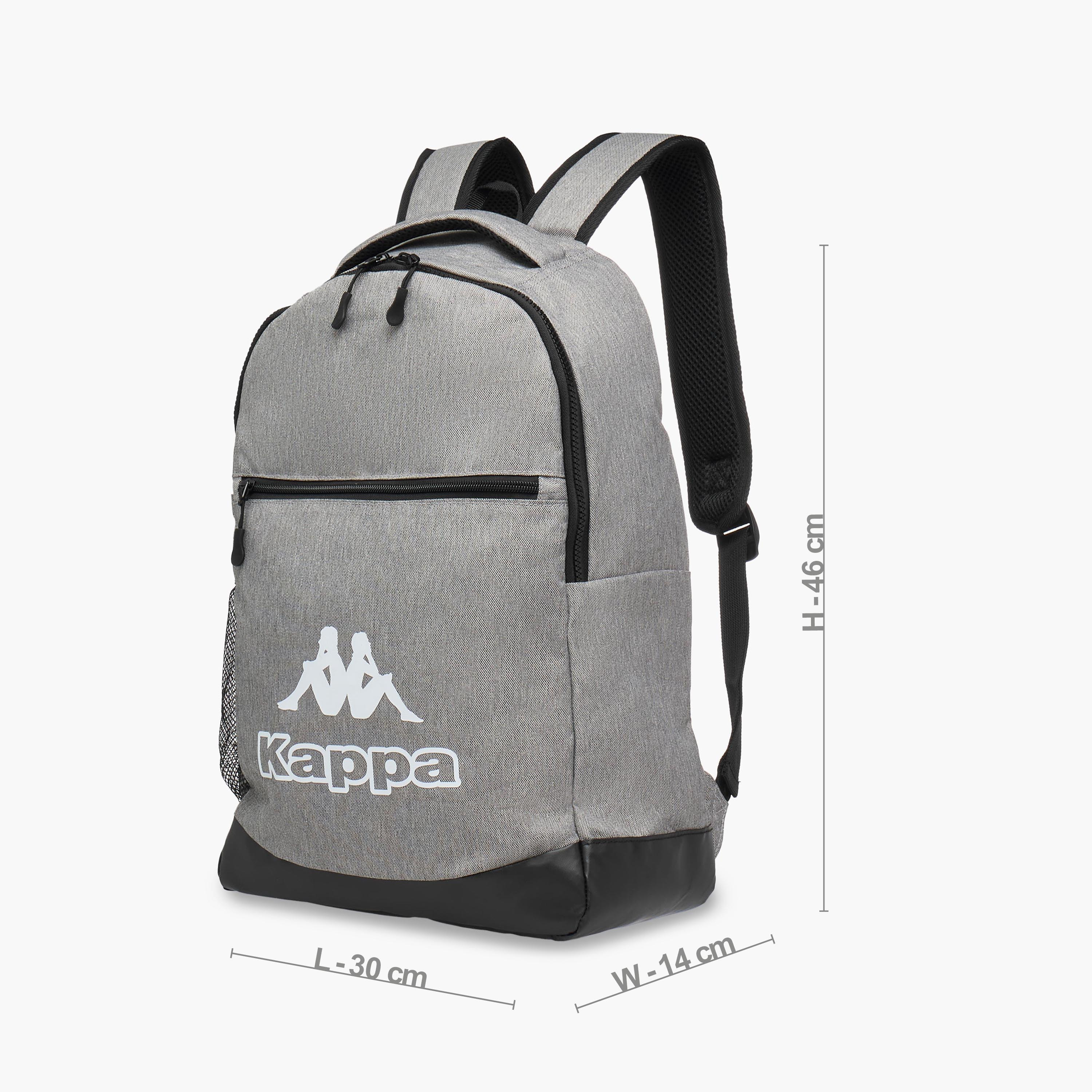 Kappa Logo Print School Backpack and Pencil Pouch Set - 46x30x14 cm-school-bagsandbackpacks-backpacks-image-3