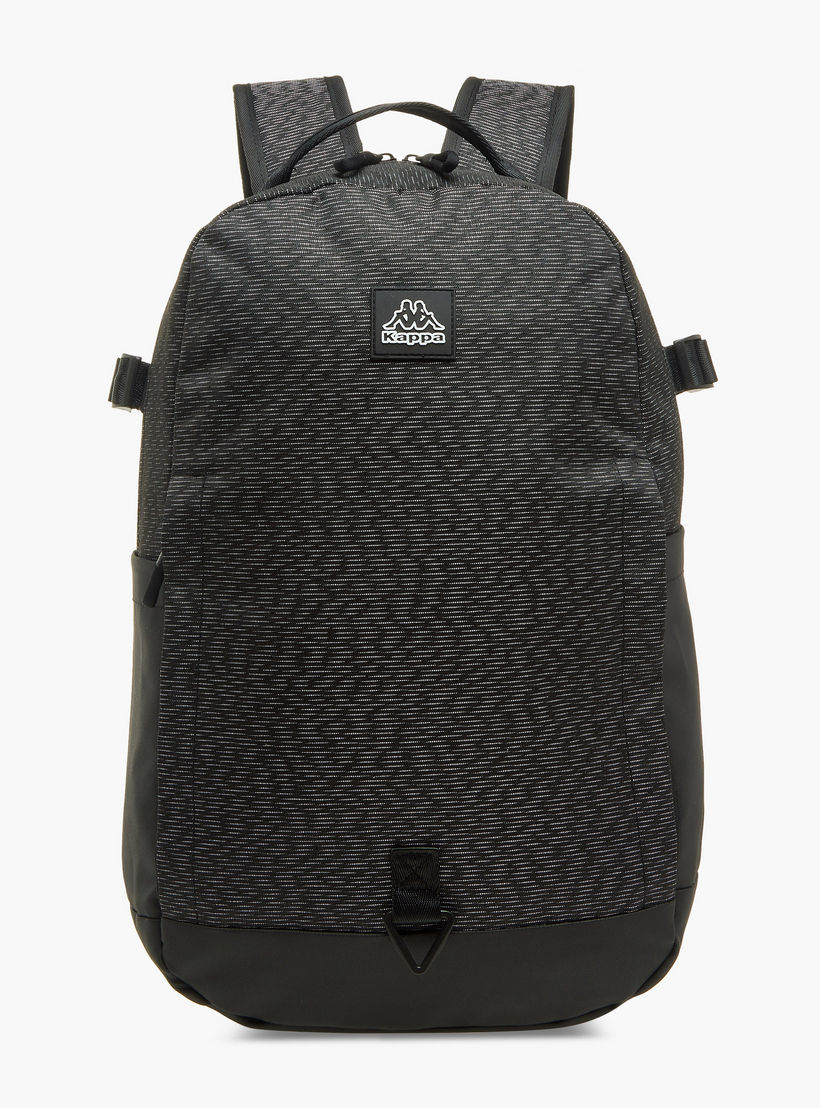 شنطة ظهر للمدرسة بسحّاب إغلاق وزخارف شعار من كابا - 15×31×47 سم-school-bagsandbackpacks-backpacks-image-1