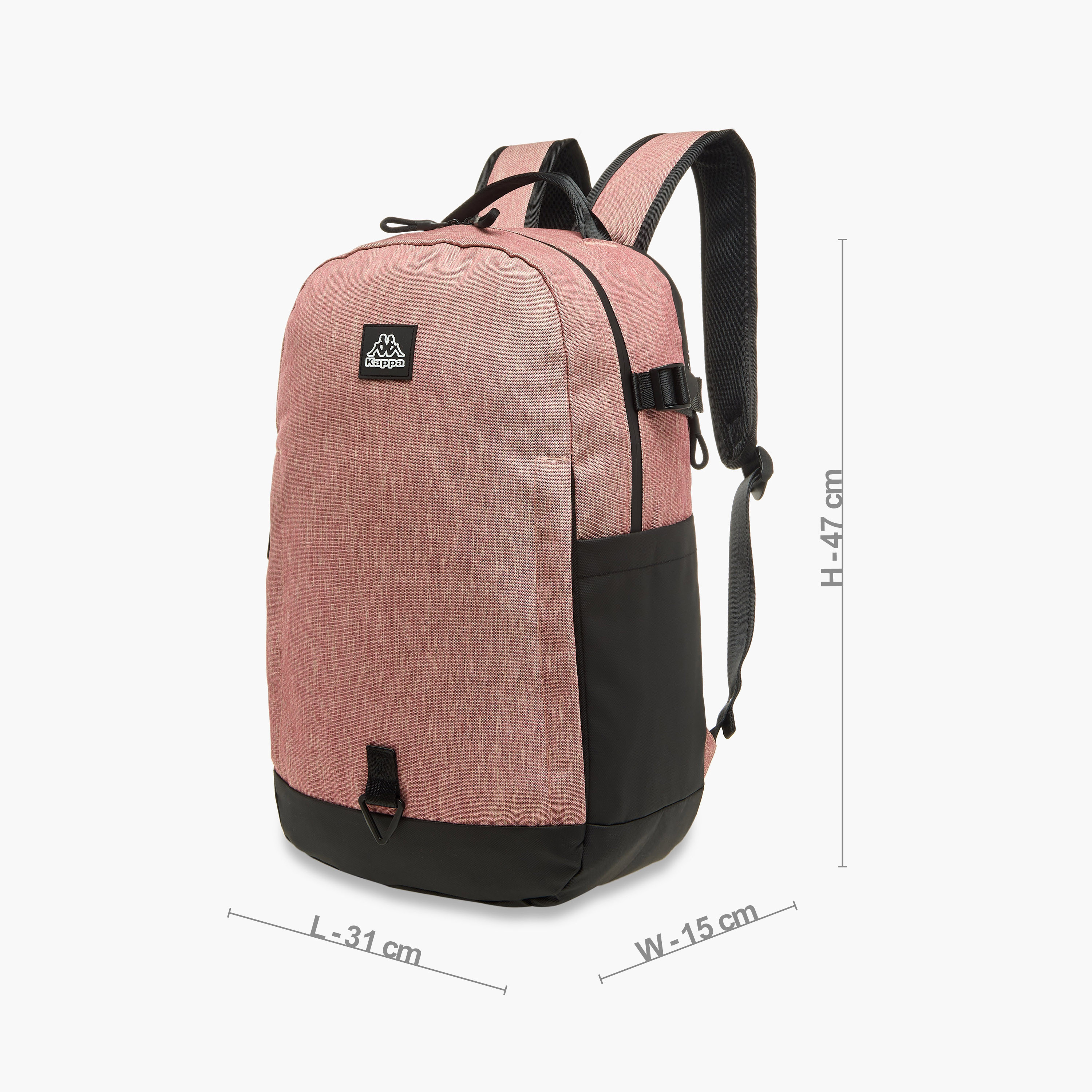 شنطة ظهر للمدرسة بسحّاب إغلاق وزخارف شعار من كابا - 15×31×47 سم-school-bagsandbackpacks-backpacks-image-2