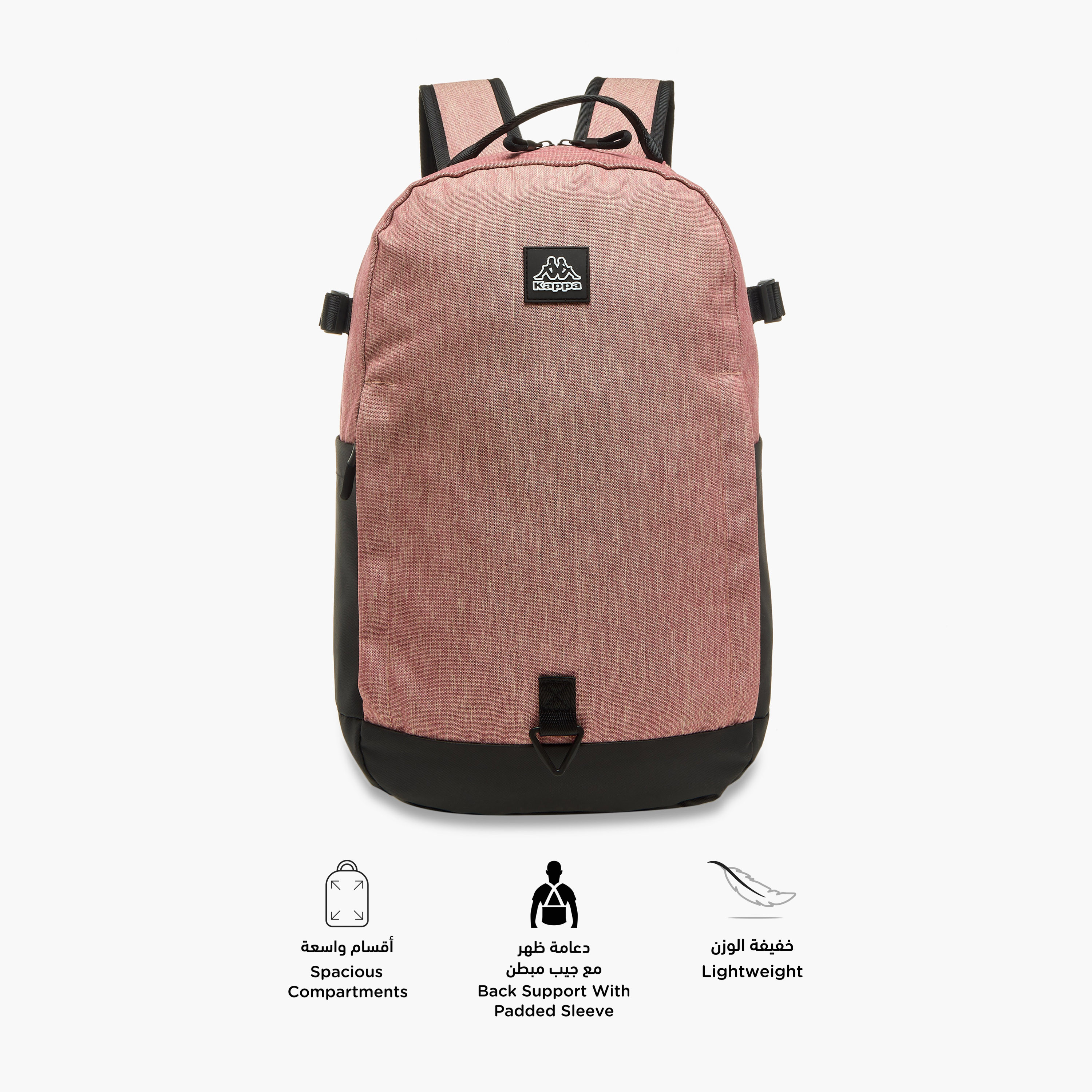 شنطة ظهر للمدرسة بسحّاب إغلاق وزخارف شعار من كابا - 15×31×47 سم-school-bagsandbackpacks-backpacks-image-4