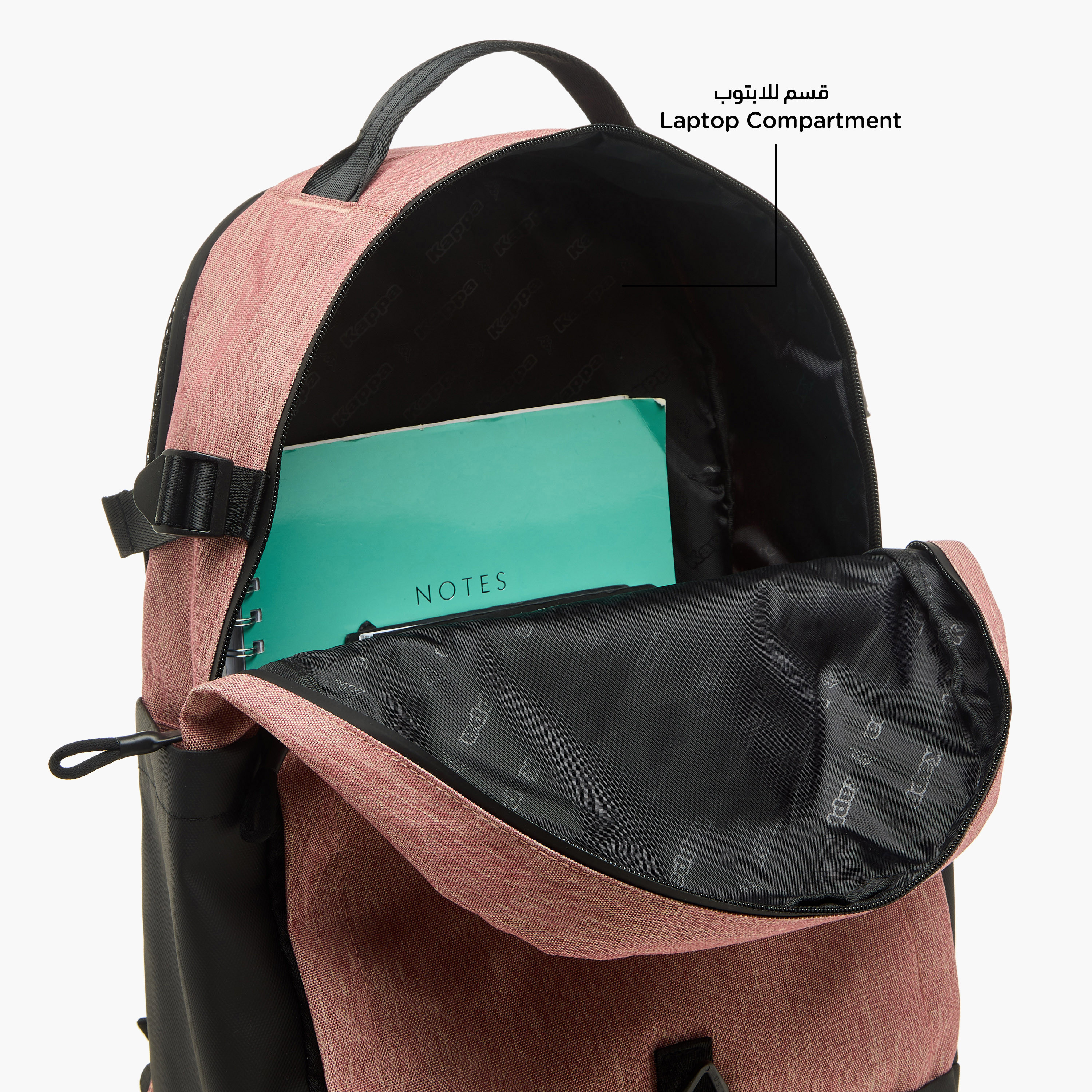 شنطة ظهر للمدرسة بسحّاب إغلاق وزخارف شعار من كابا - 15×31×47 سم-school-bagsandbackpacks-backpacks-image-8