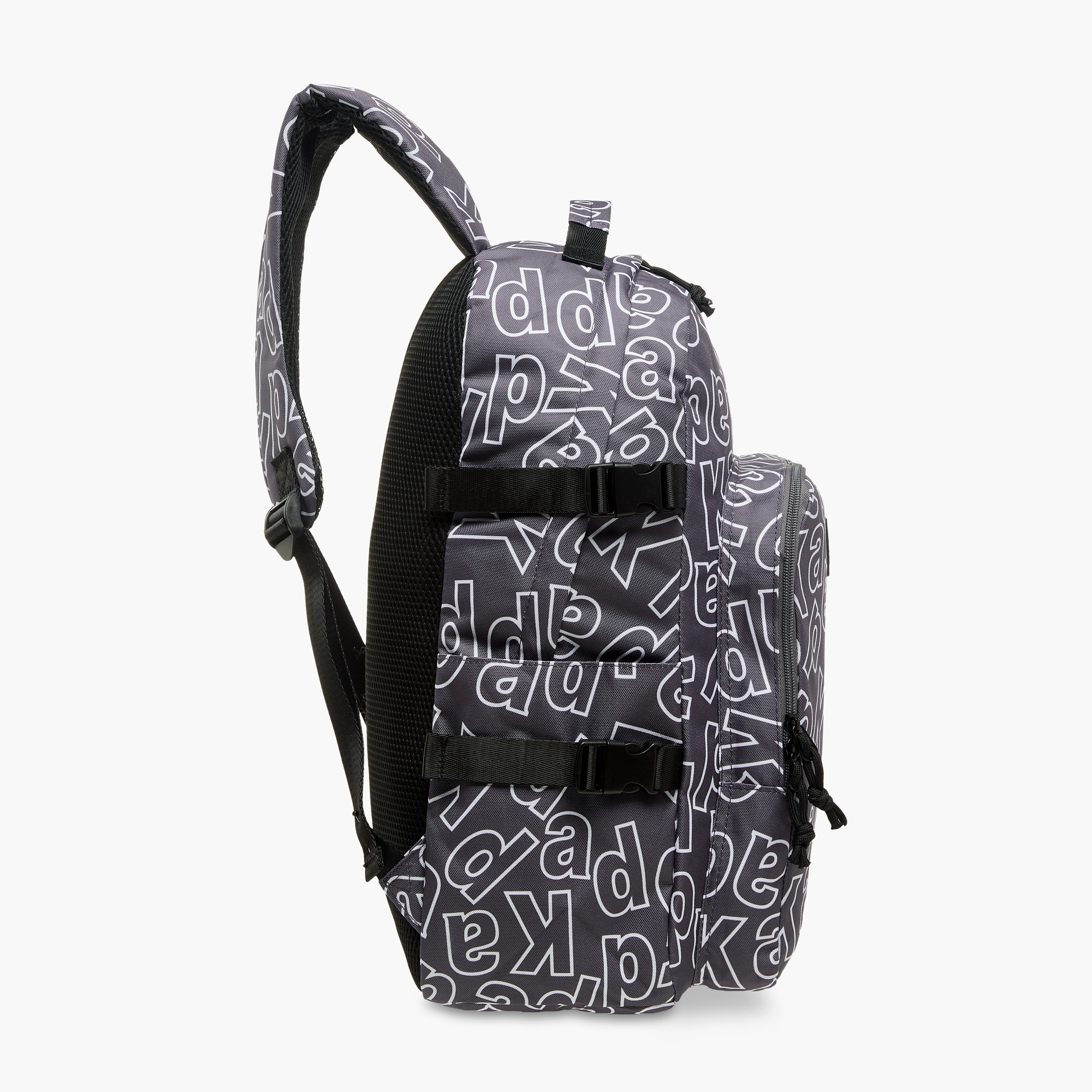 Kappa Logo Print School Backpack with Adjustable Straps and Zip Closure - 22x34x48 cm-school-bagsandbackpacks-backpacks-image-3