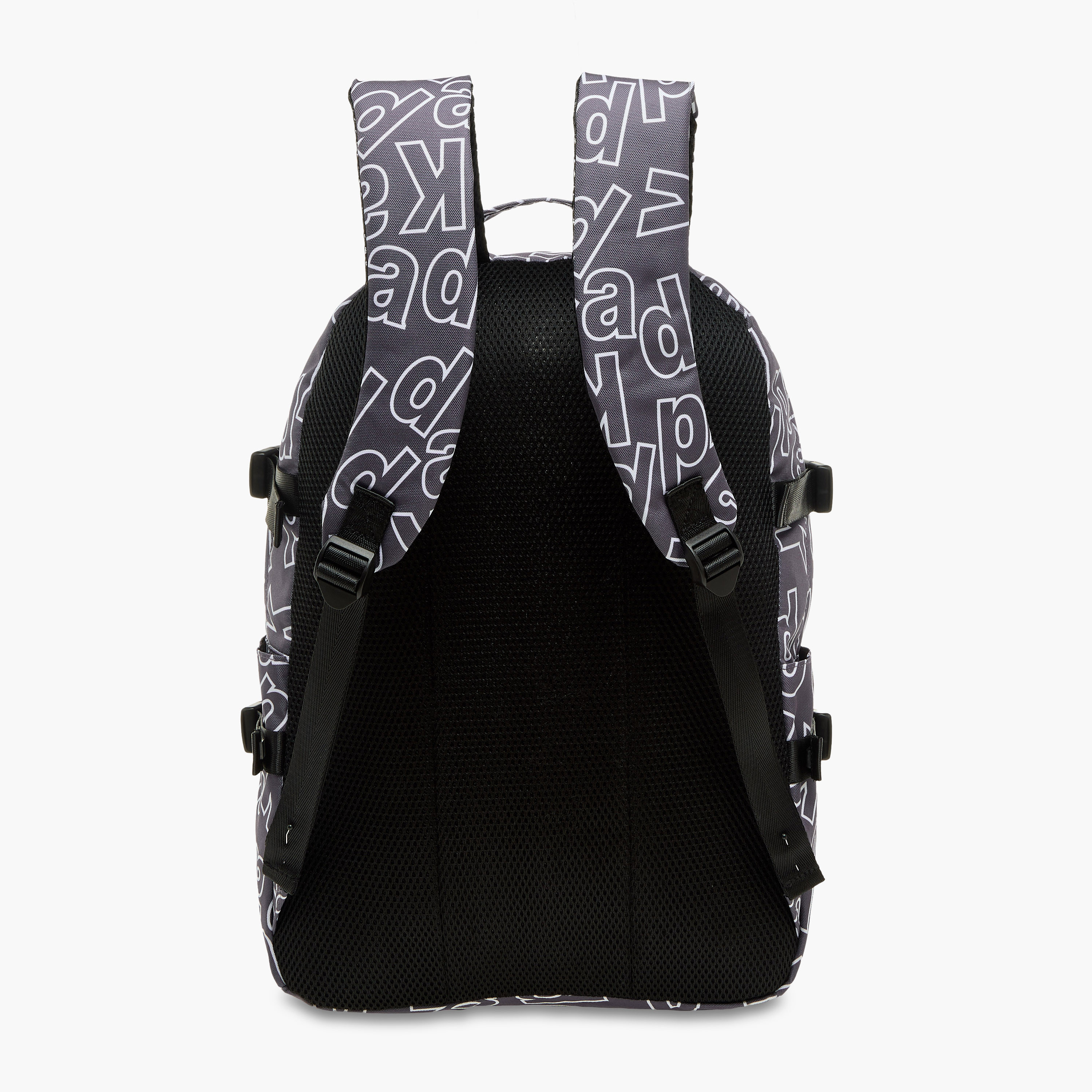 Kappa Logo Print School Backpack with Adjustable Straps and Zip Closure - 22x34x48 cm-school-bagsandbackpacks-backpacks-image-5