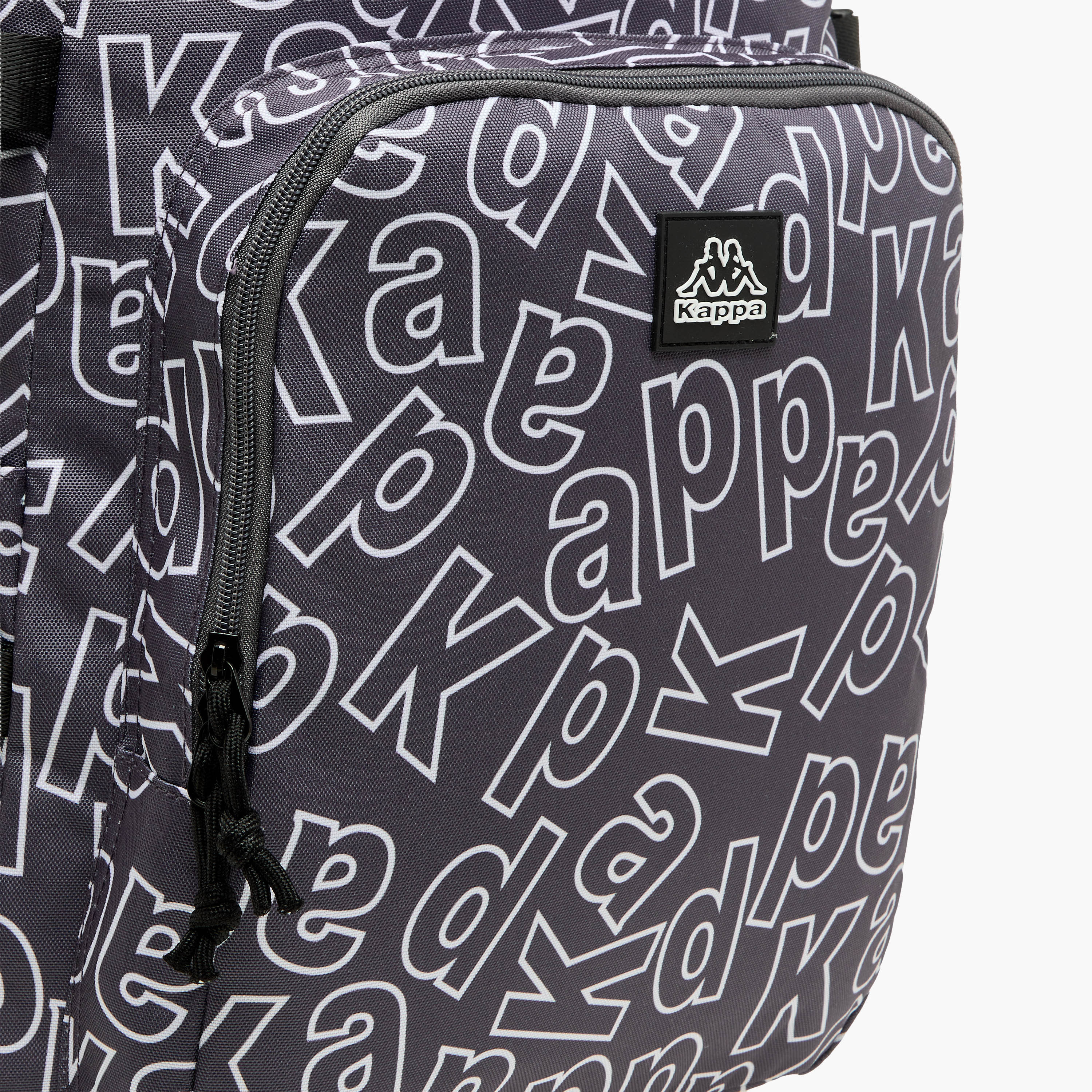 Kappa Logo Print School Backpack with Adjustable Straps and Zip Closure - 22x34x48 cm-school-bagsandbackpacks-backpacks-image-8