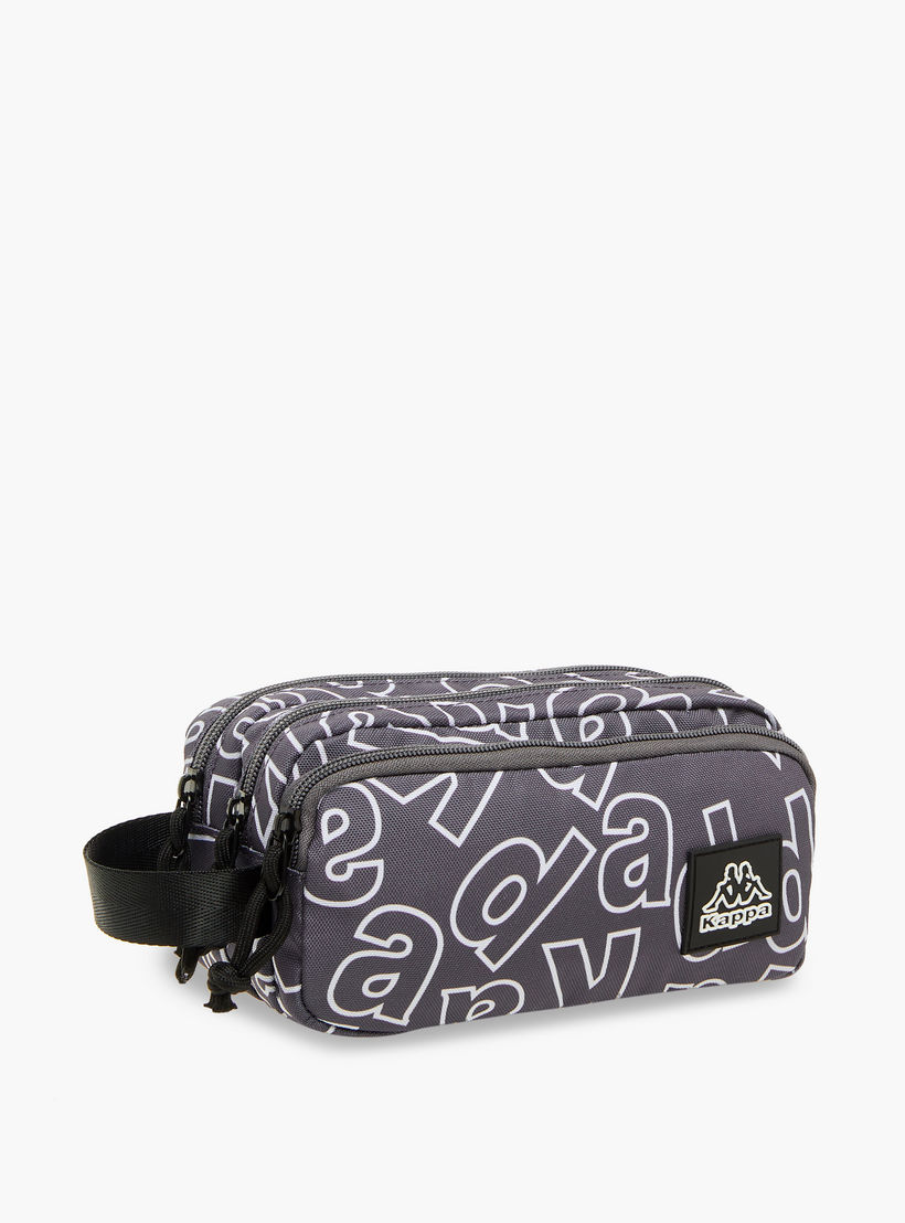 مقلمة بطبعات شعار مع سحاب إغلاق من كابا-school-stationery-pencilcases-image-3