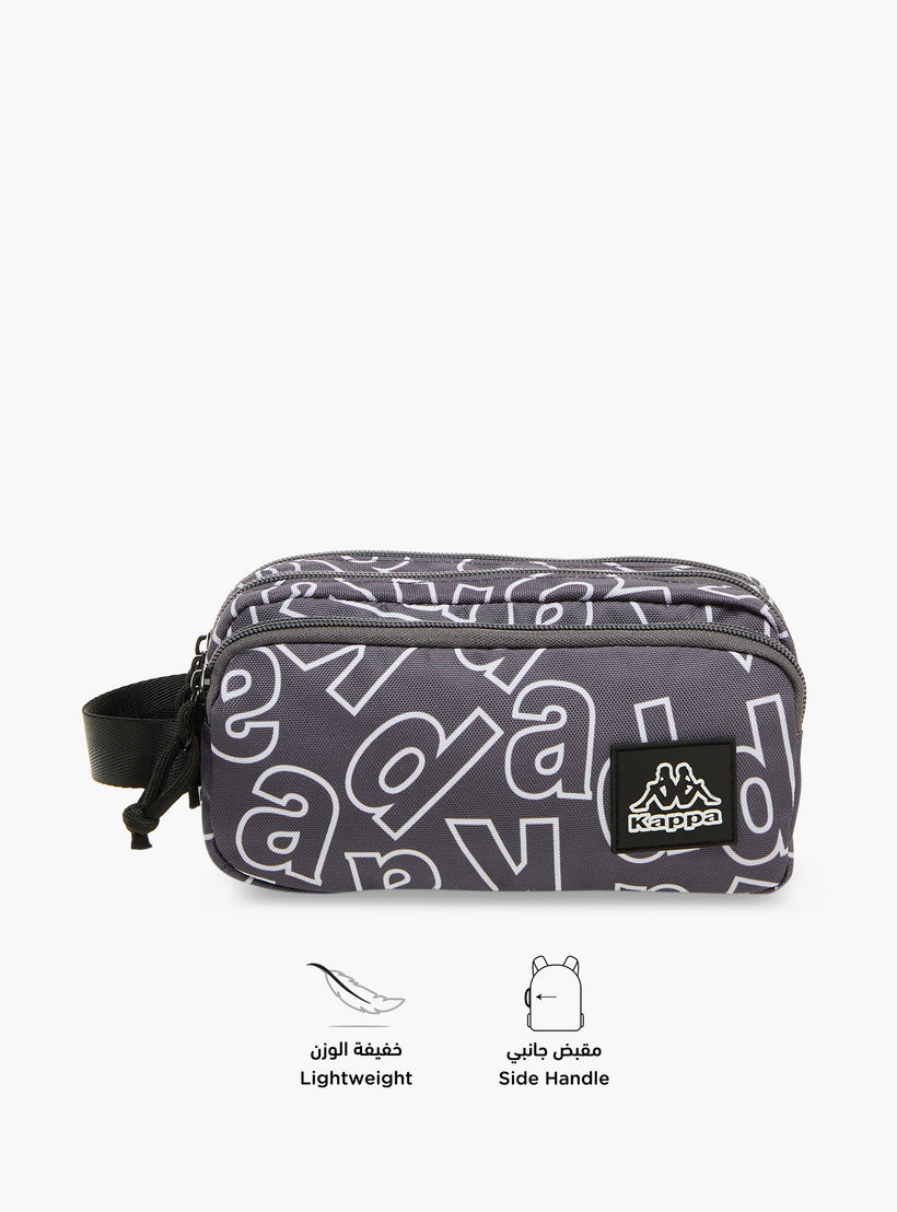 مقلمة بطبعات شعار مع سحاب إغلاق من كابا-school-stationery-pencilcases-image-4