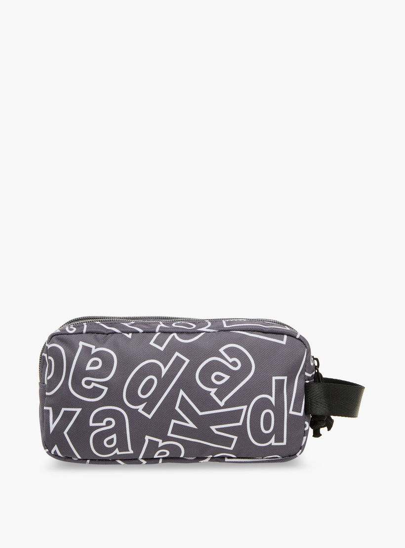 مقلمة بطبعات شعار مع سحاب إغلاق من كابا-school-stationery-pencilcases-image-5