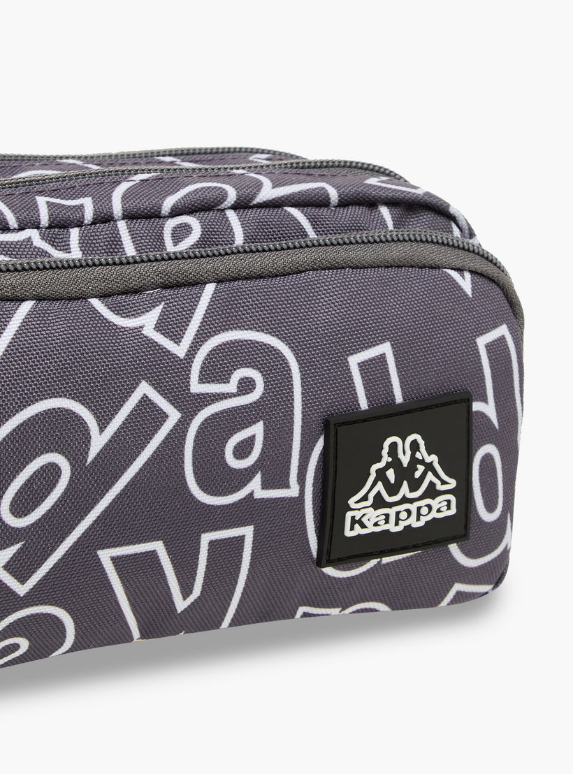 مقلمة بطبعات شعار مع سحاب إغلاق من كابا-school-stationery-pencilcases-image-6