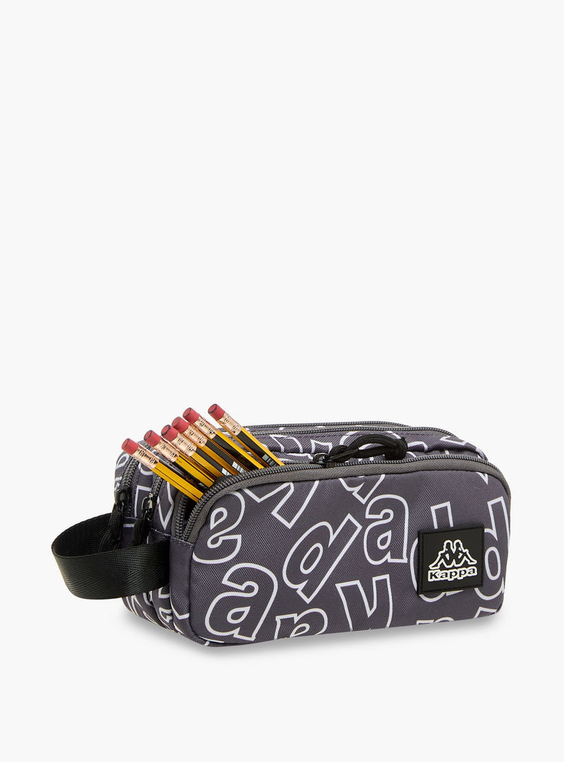 مقلمة بطبعات شعار مع سحاب إغلاق من كابا-school-stationery-pencilcases-image-7