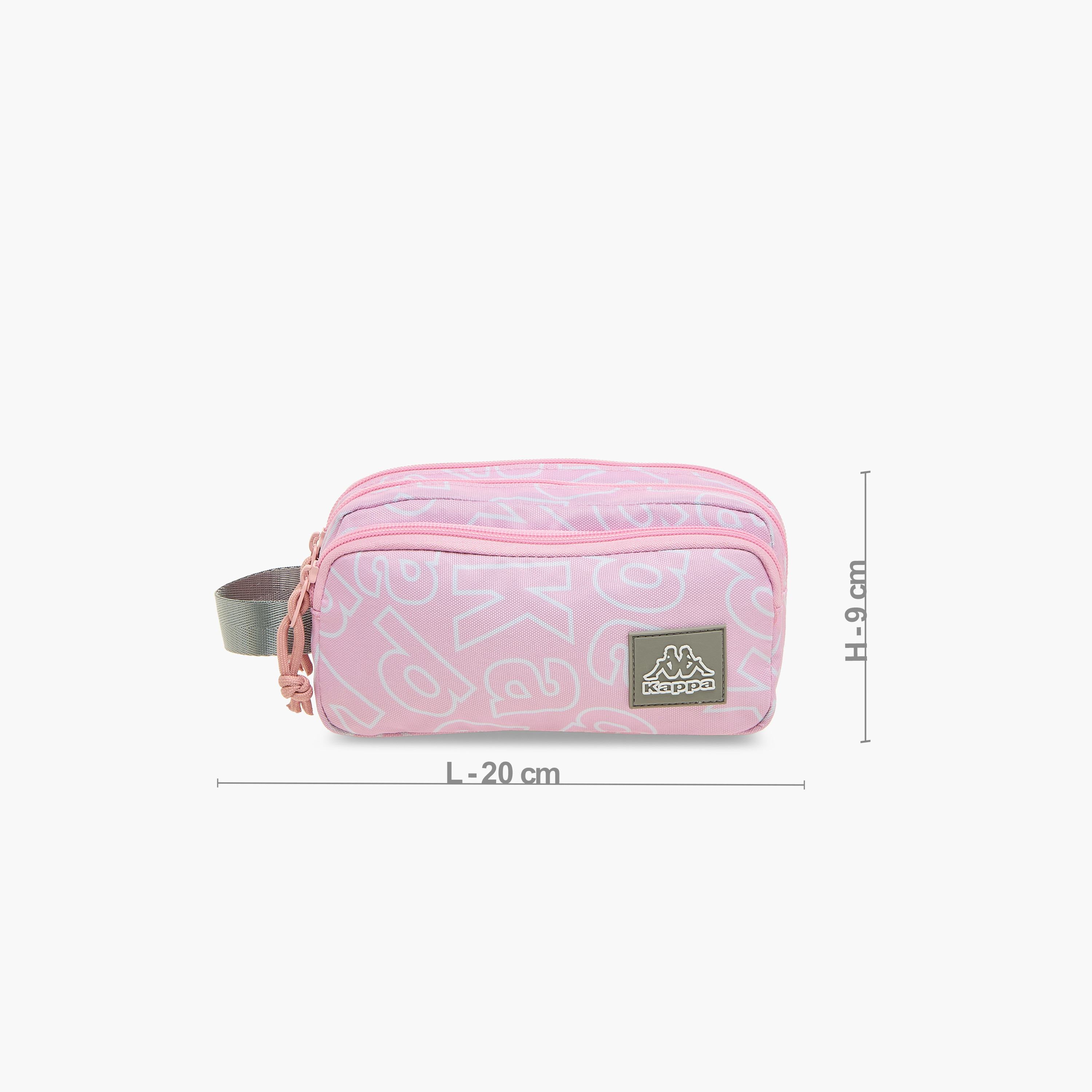 مقلمة بطبعات شعار مع سحاب إغلاق من كابا-school-stationery-pencilcases-image-6