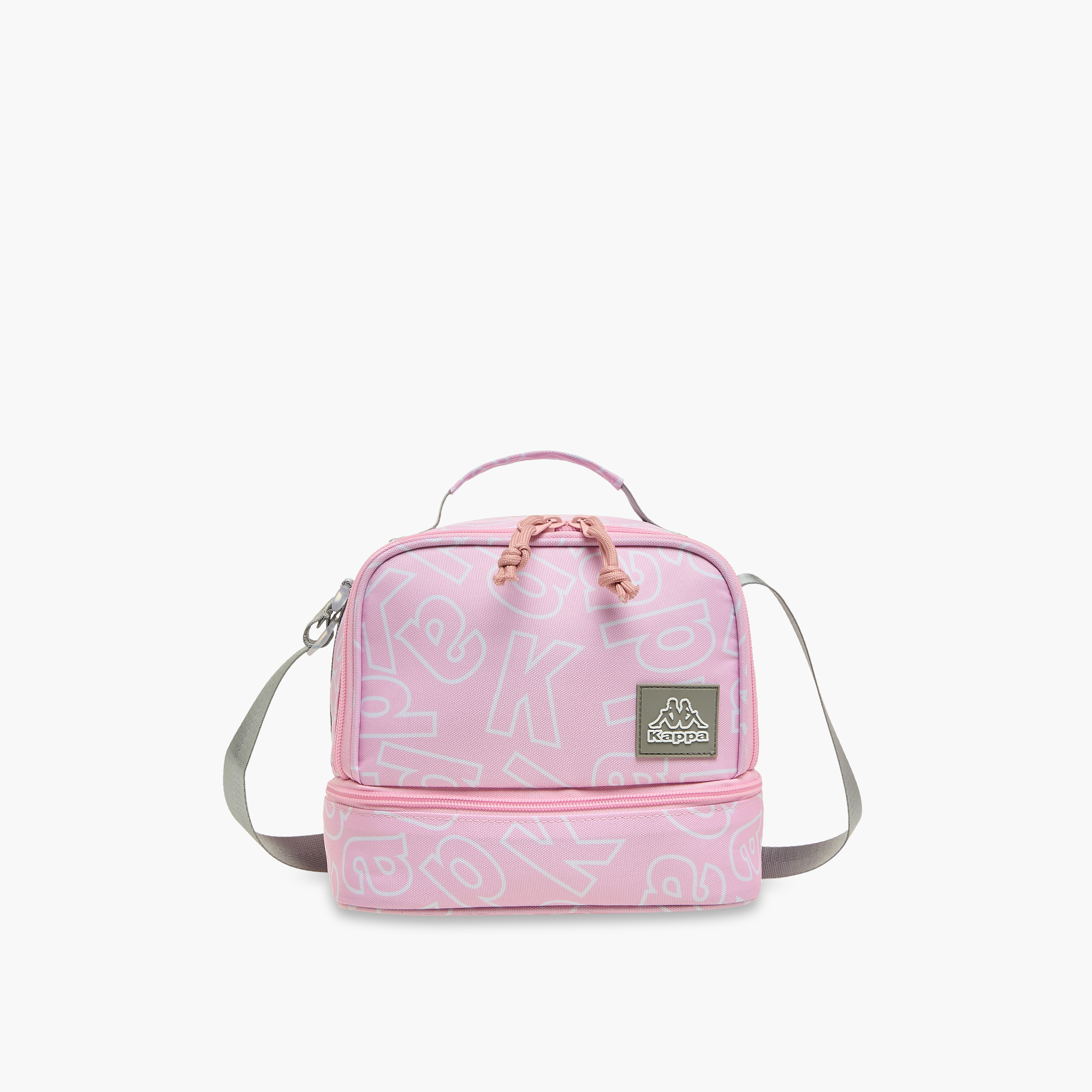 شنطة غداء بحزام قابل للتعديل وسحاب إغلاق وزخارف الشعار من كابا-school-lunchessentials-lunchbags-image-1