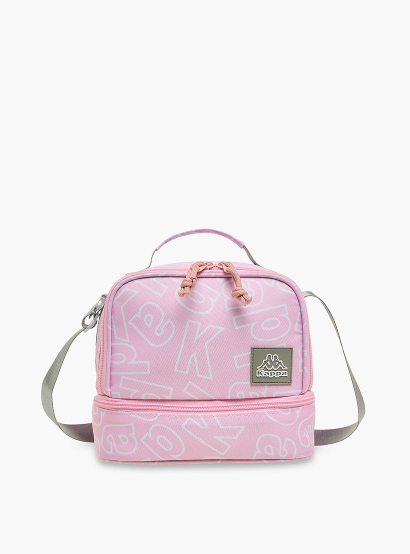 شنطة غداء بحزام قابل للتعديل وسحاب إغلاق وزخارف الشعار من كابا-school-lunchessentials-lunchbags-image-1