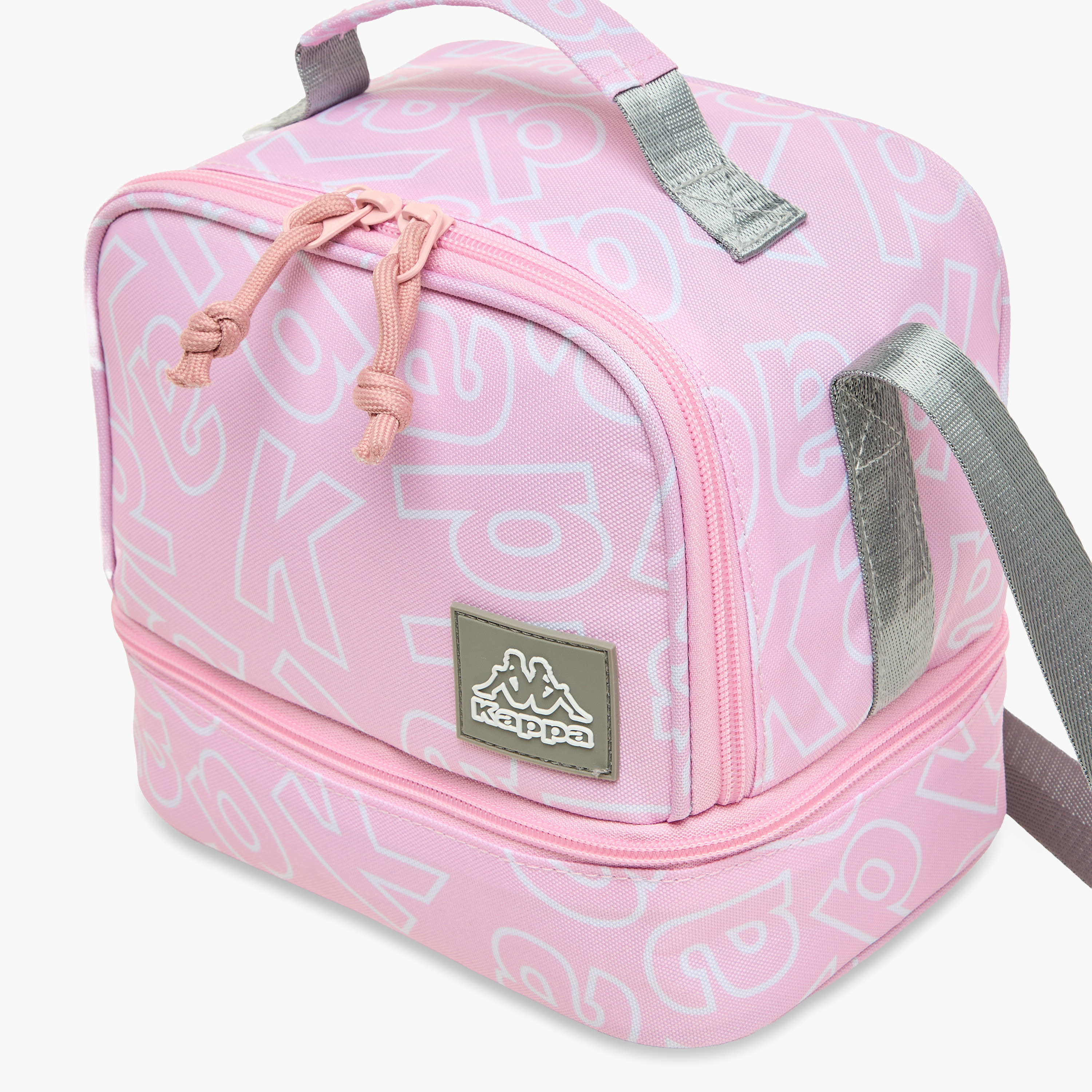 شنطة غداء بحزام قابل للتعديل وسحاب إغلاق وزخارف الشعار من كابا-school-lunchessentials-lunchbags-image-5