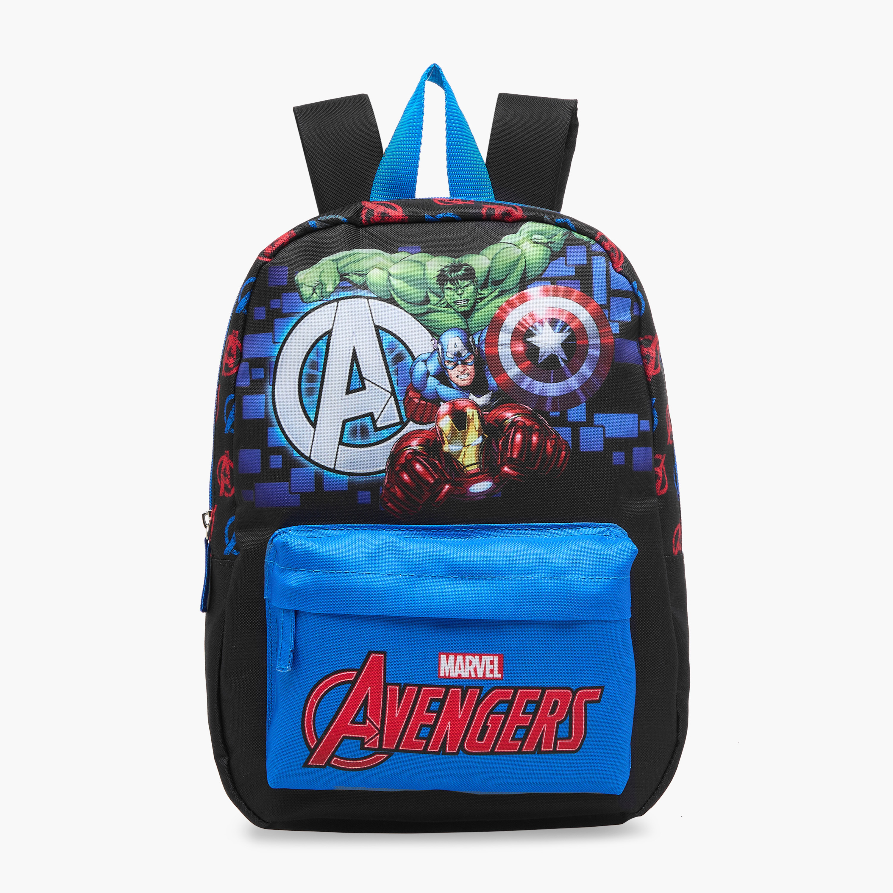 Avengers Print Backpack with Adjustable Straps and Zip Closure - 33x23x10 cm-school-bagsandbackpacks-backpacks-image-1